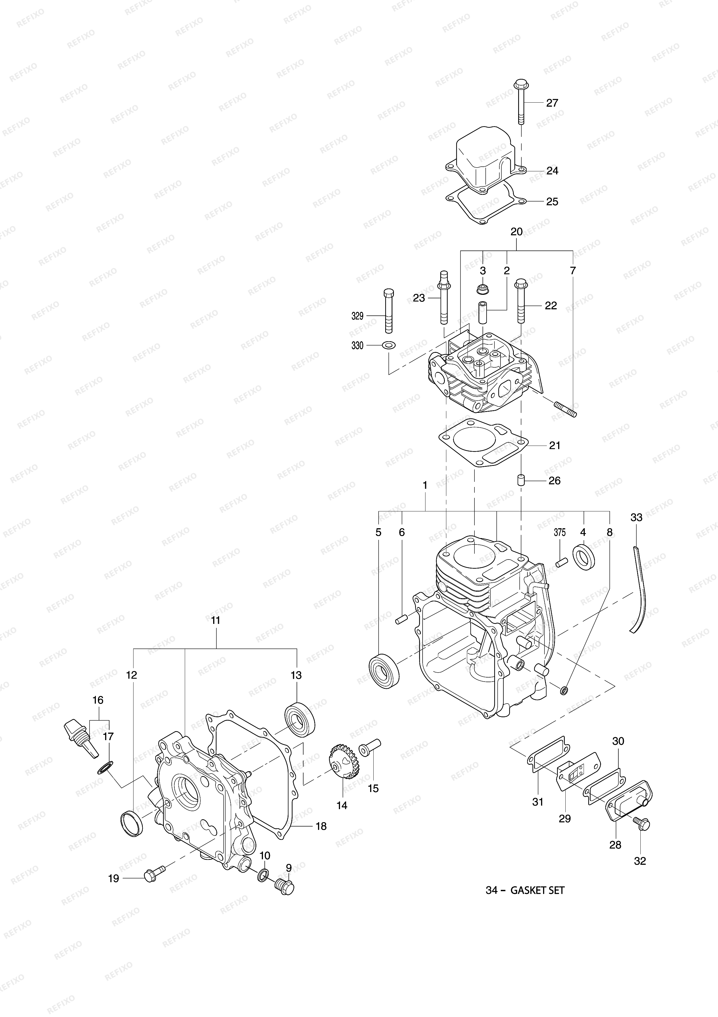 MAKITA G1700I — схема запчастей