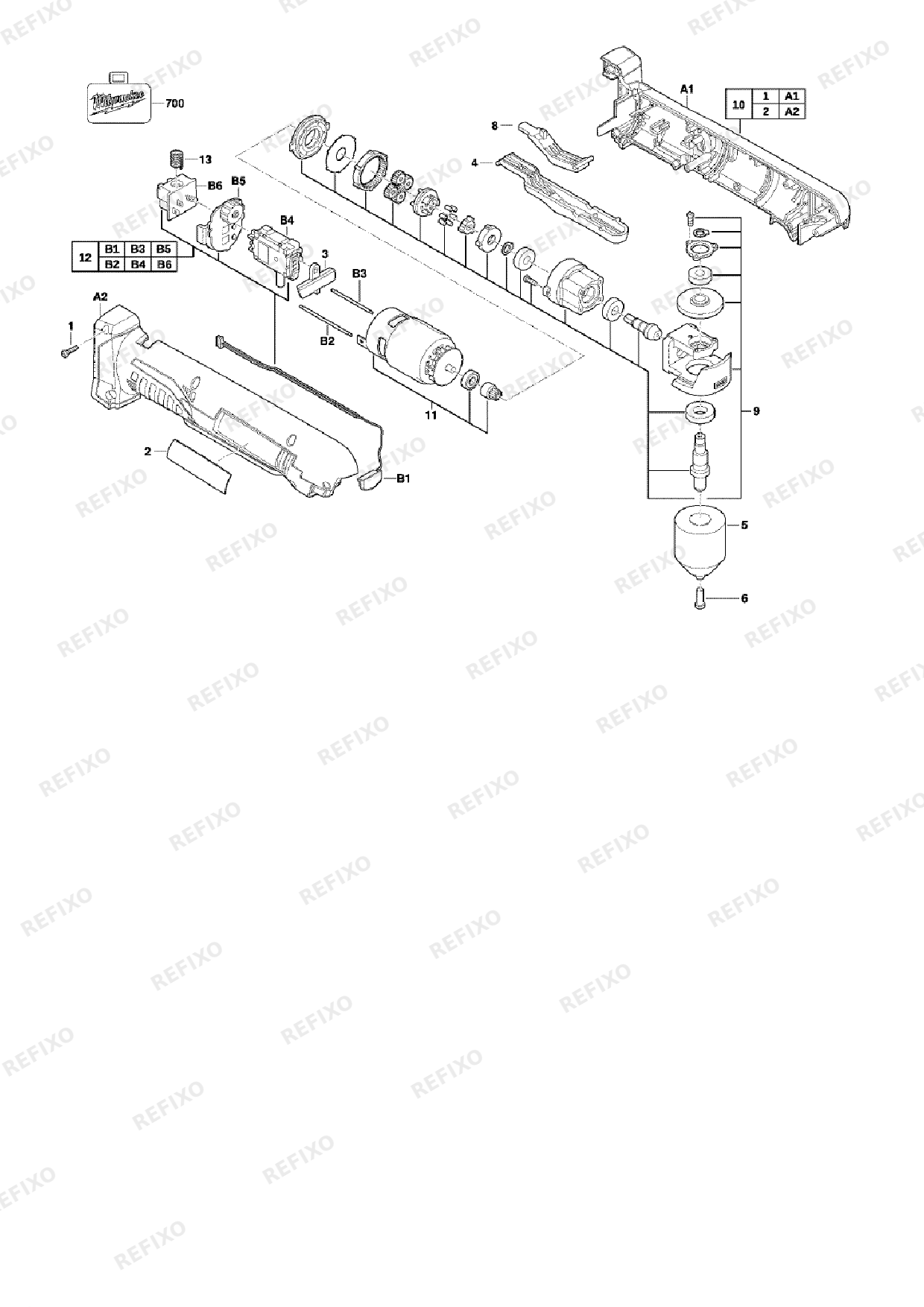 MILWAUKEE C18RAD 0 4933427189 4000431248 — схема запчастей