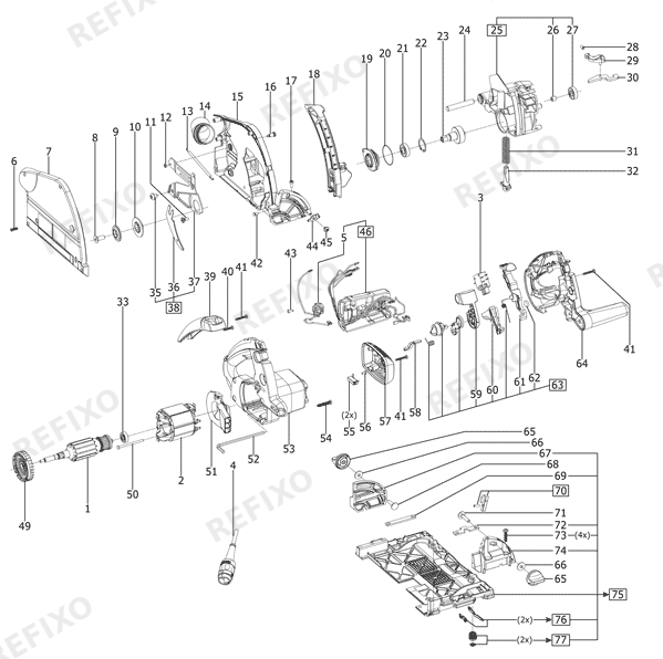 Festool TS 55 Q - Tauchsäge - Tauchsäge 561165 — схема запчастей