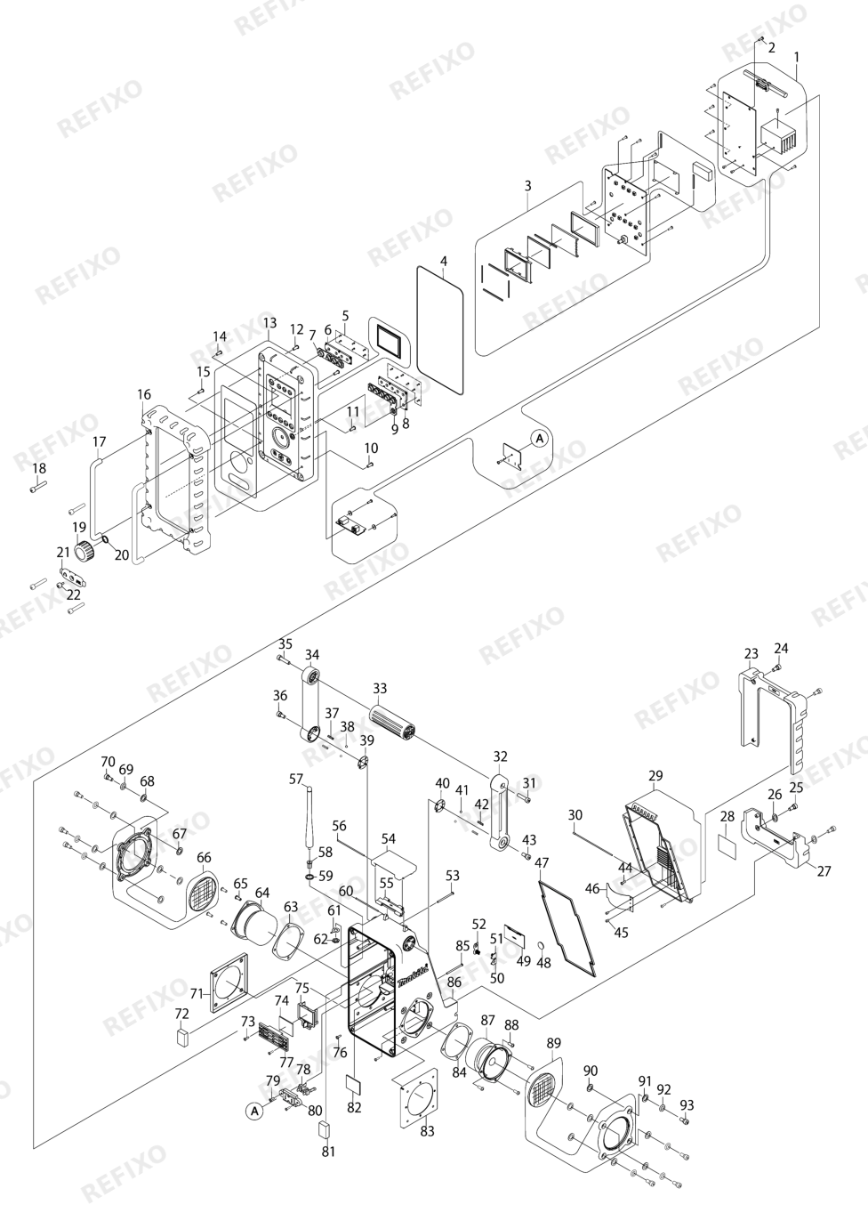 MAKITA BMR100 — схема запчастей