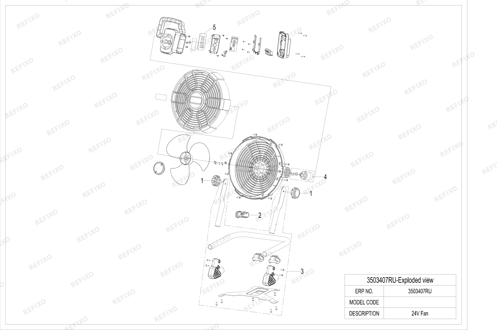 Greenworks 3503407 Exploded view — схема запчастей