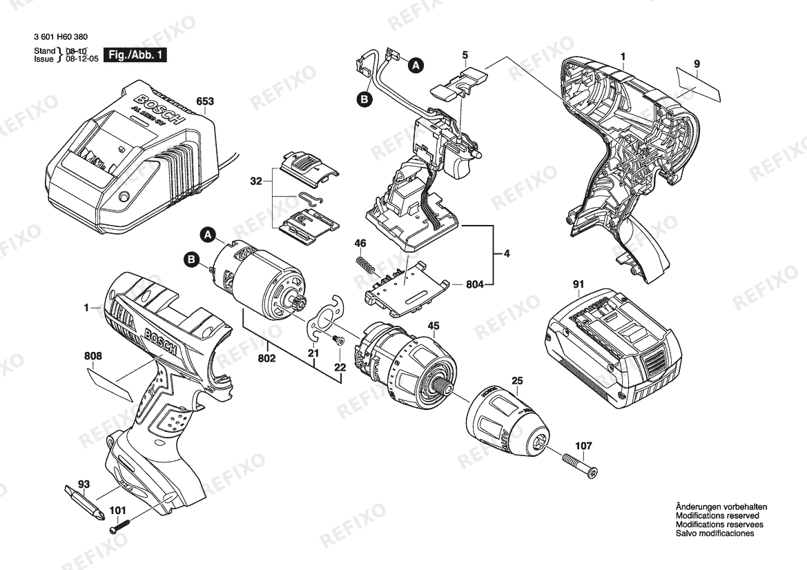 Bosch Аккумуляторный шуруповёрт GSR 18V-LI bare | 18 V | 017 - AR (3 601 H60 3H0) — схема запчастей
