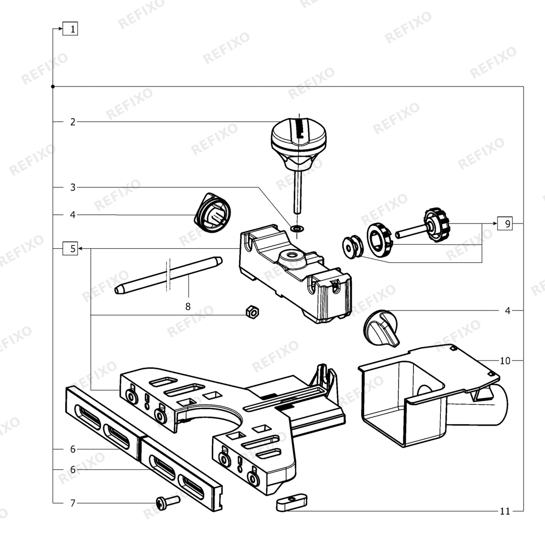 Festool Seitenanschlag SA-OF 2200 494680 — схема запчастей