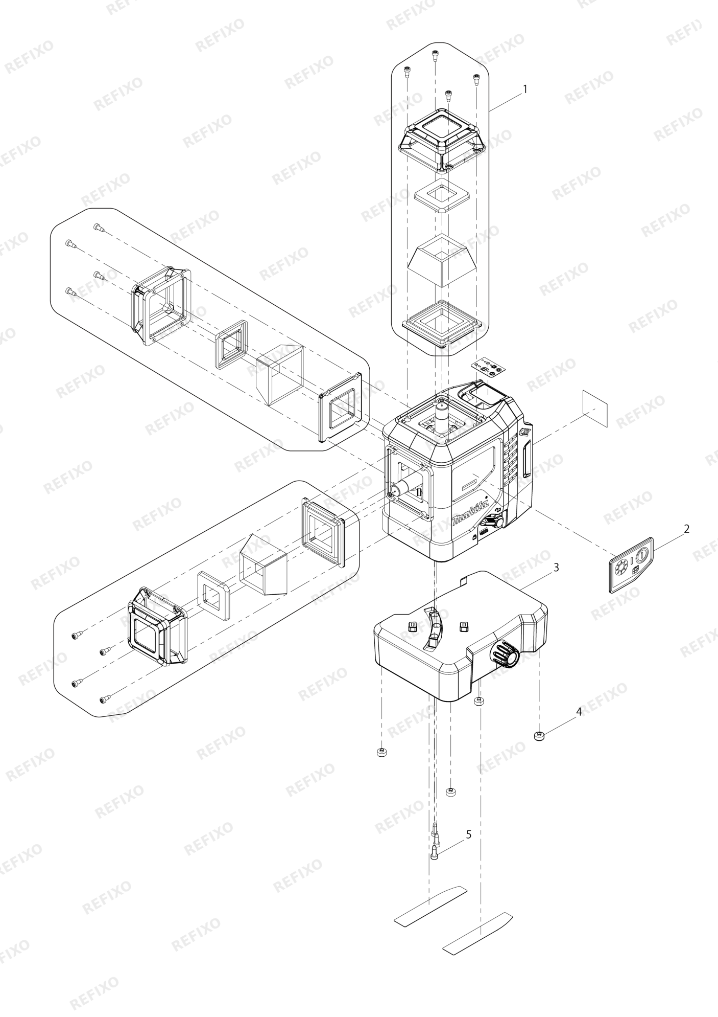 MAKITA SK700D — схема запчастей