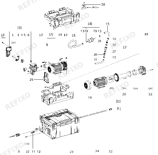 Festool VAC SYS VP - Vakuumeinheit 580060 — схема запчастей
