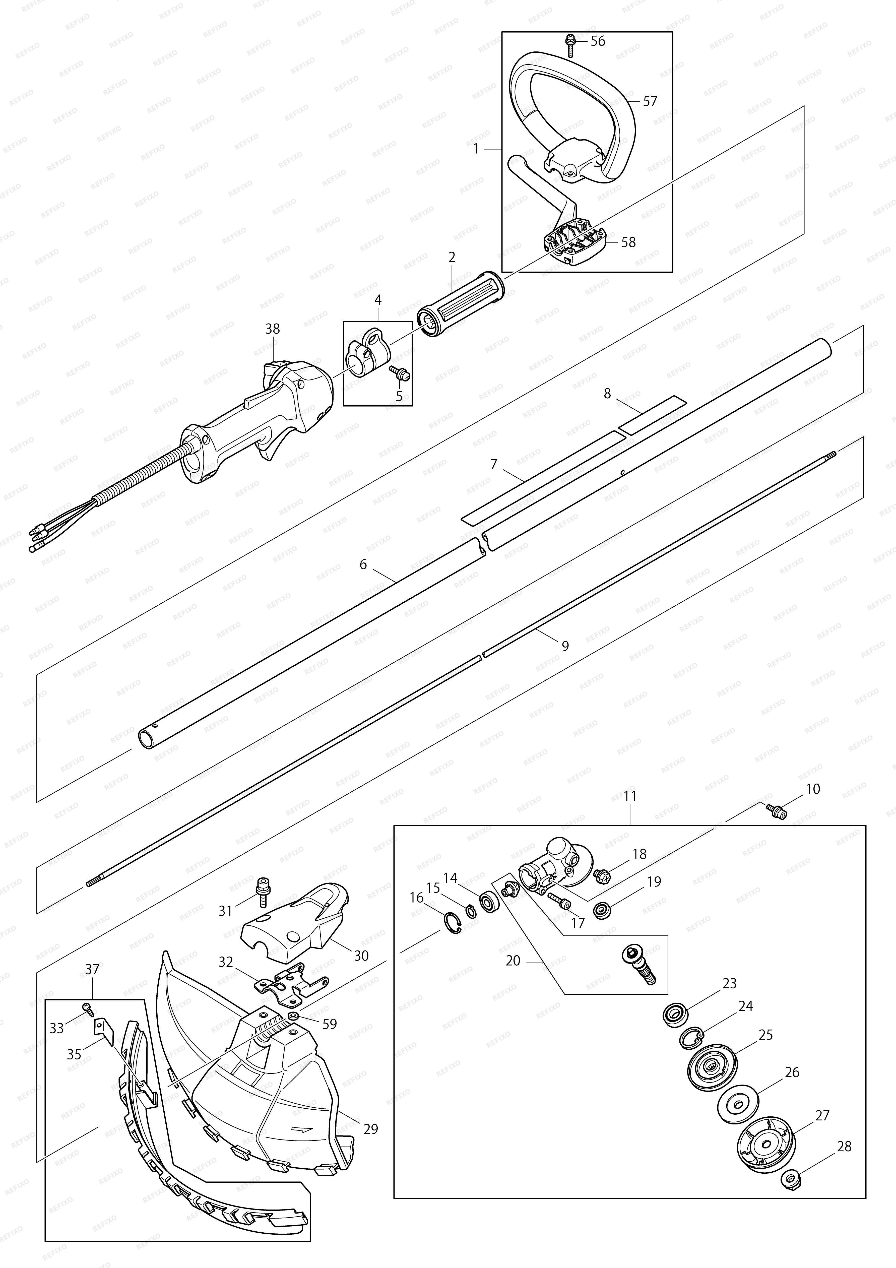 MAKITA EM2650LH — схема запчастей