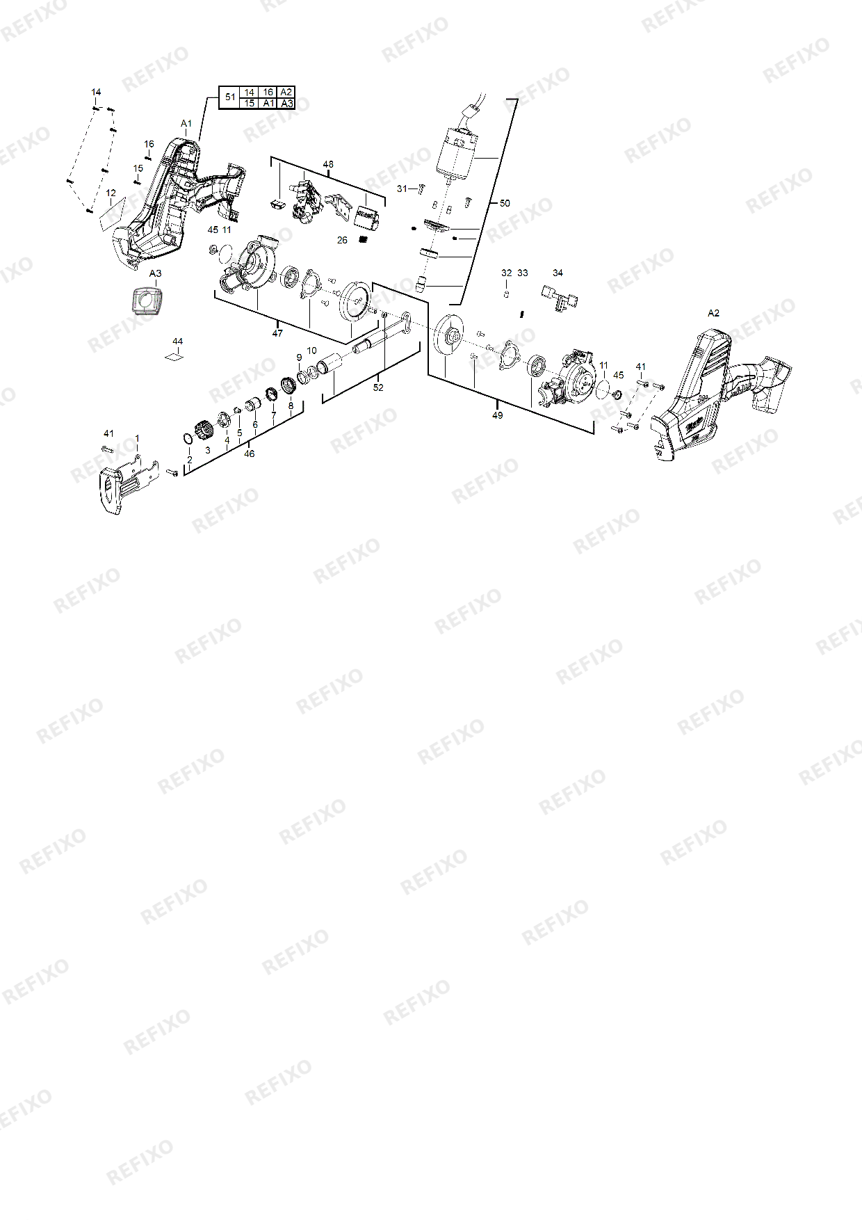 MILWAUKEE C18HZ 0 4933416785 4000452665 — схема запчастей