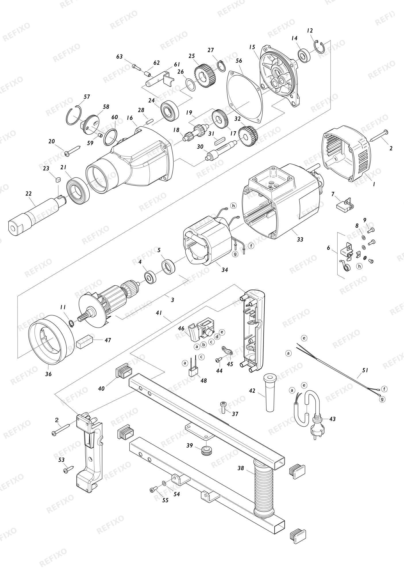 MAKITA UT1600 — схема запчастей