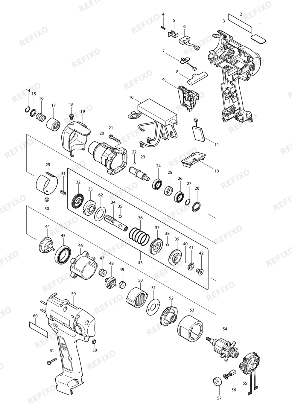 MAKITA BFT122F — схема запчастей