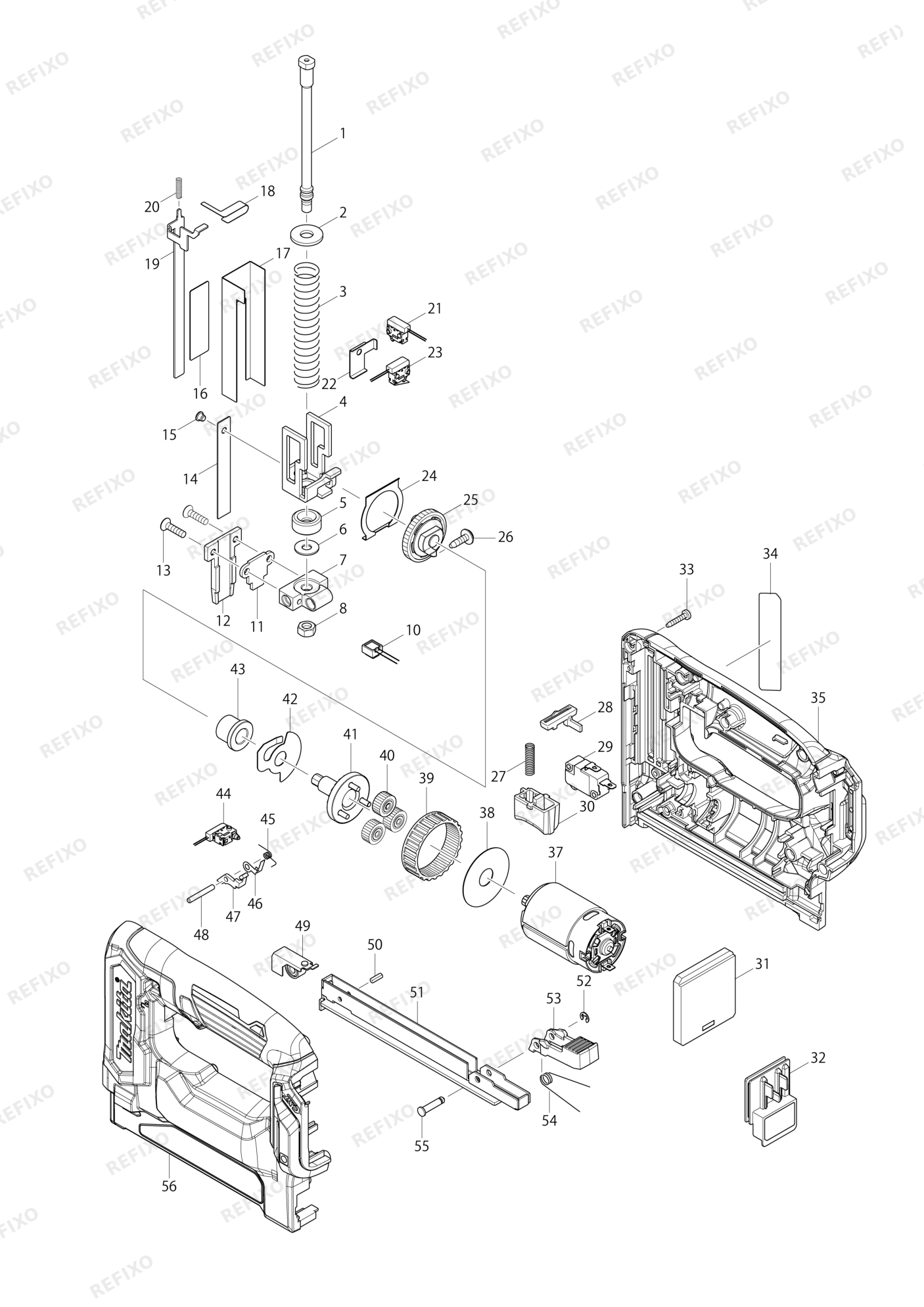 MAKITA ST113D — схема запчастей