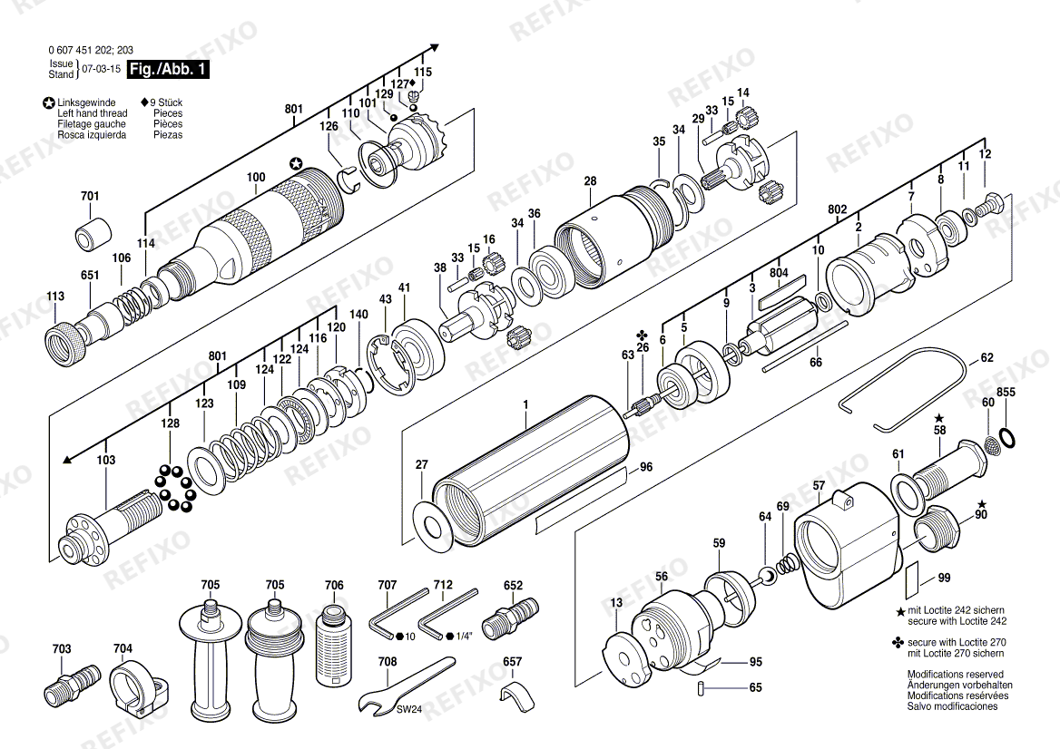 Bosch Pw- шуруповёрт -Ind 370 WATT-SERIE (0 607 451 202) — схема запчастей