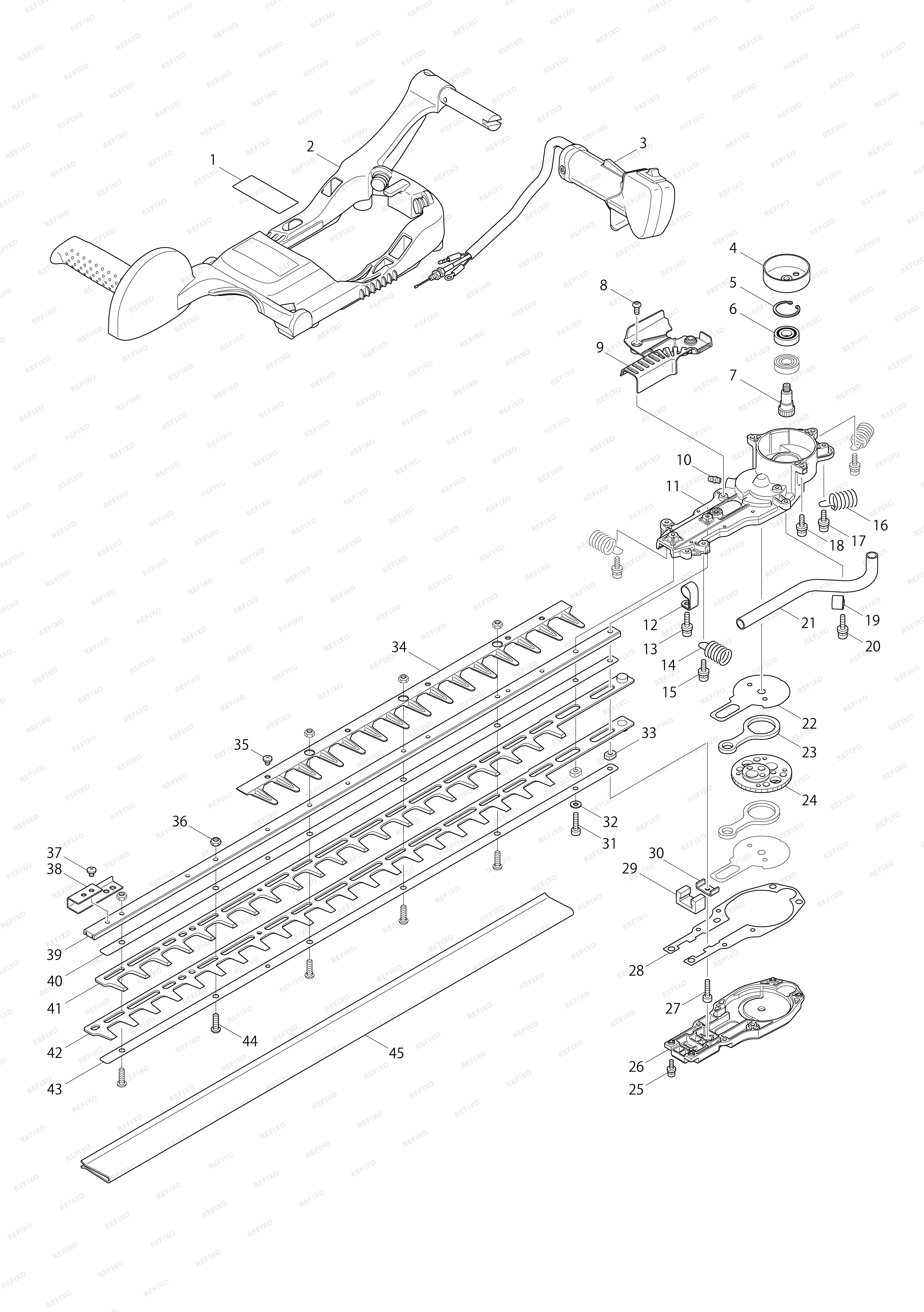 MAKITA EH7500S — схема запчастей
