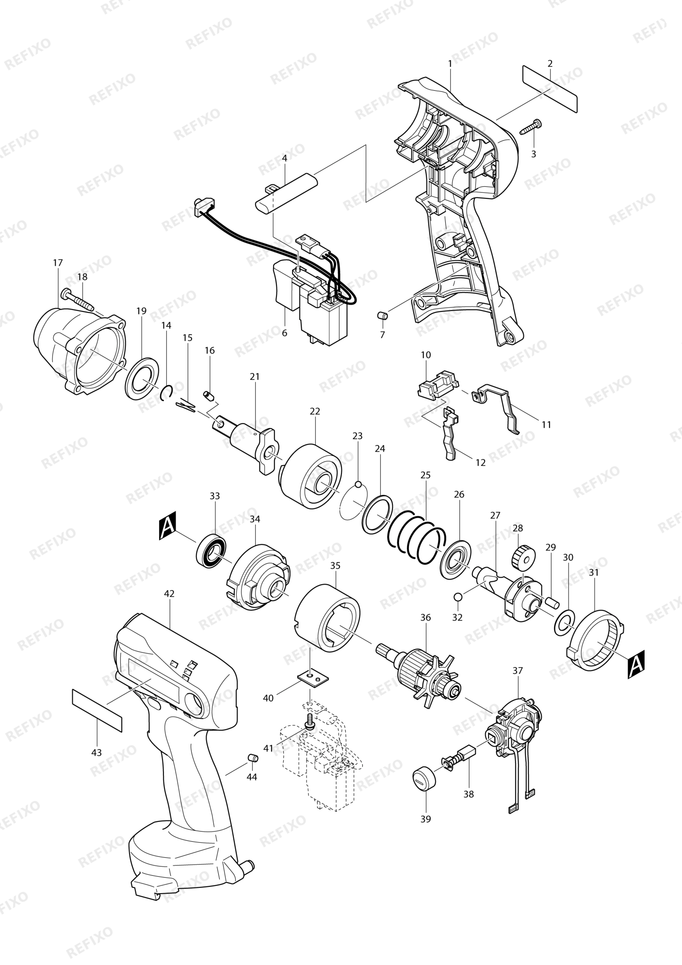 MAKITA 6918FD — схема запчастей
