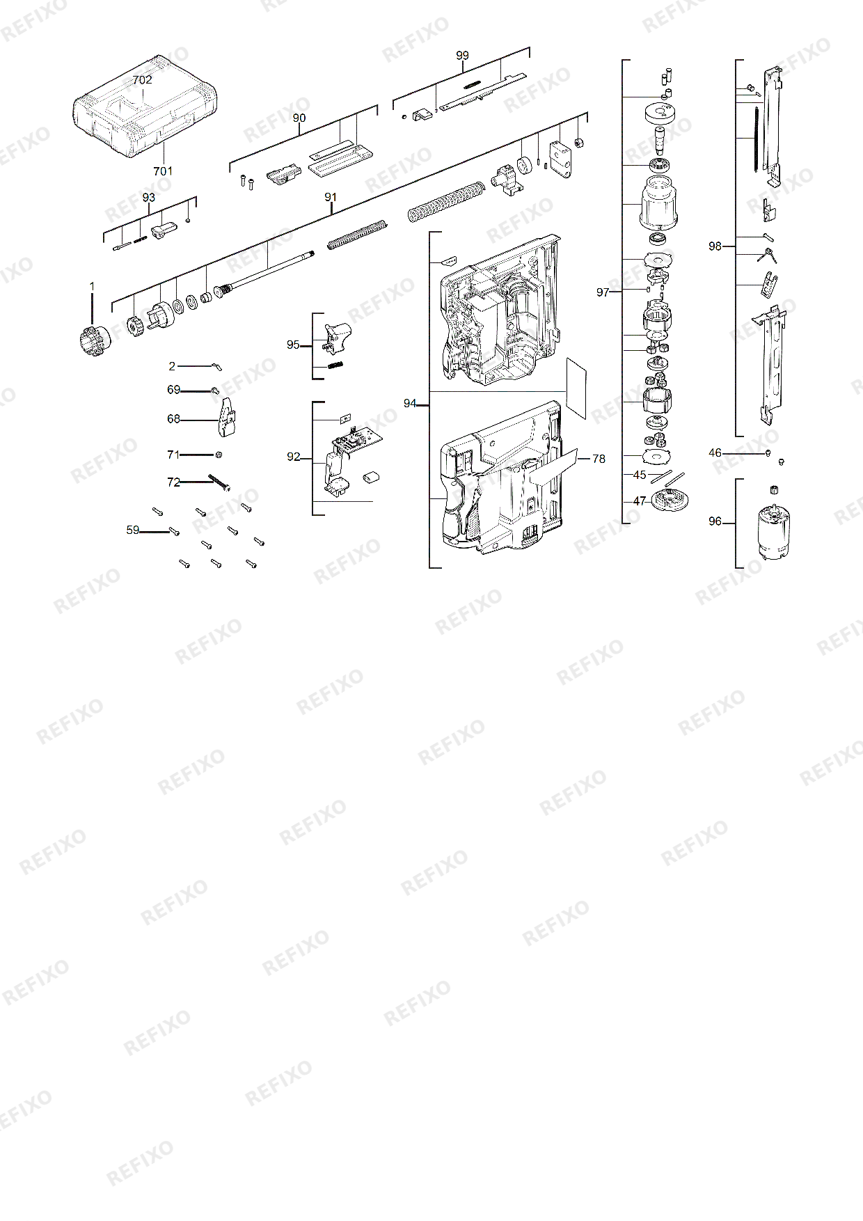 MILWAUKEE M12BST 0 4933459634 4000458987 — схема запчастей