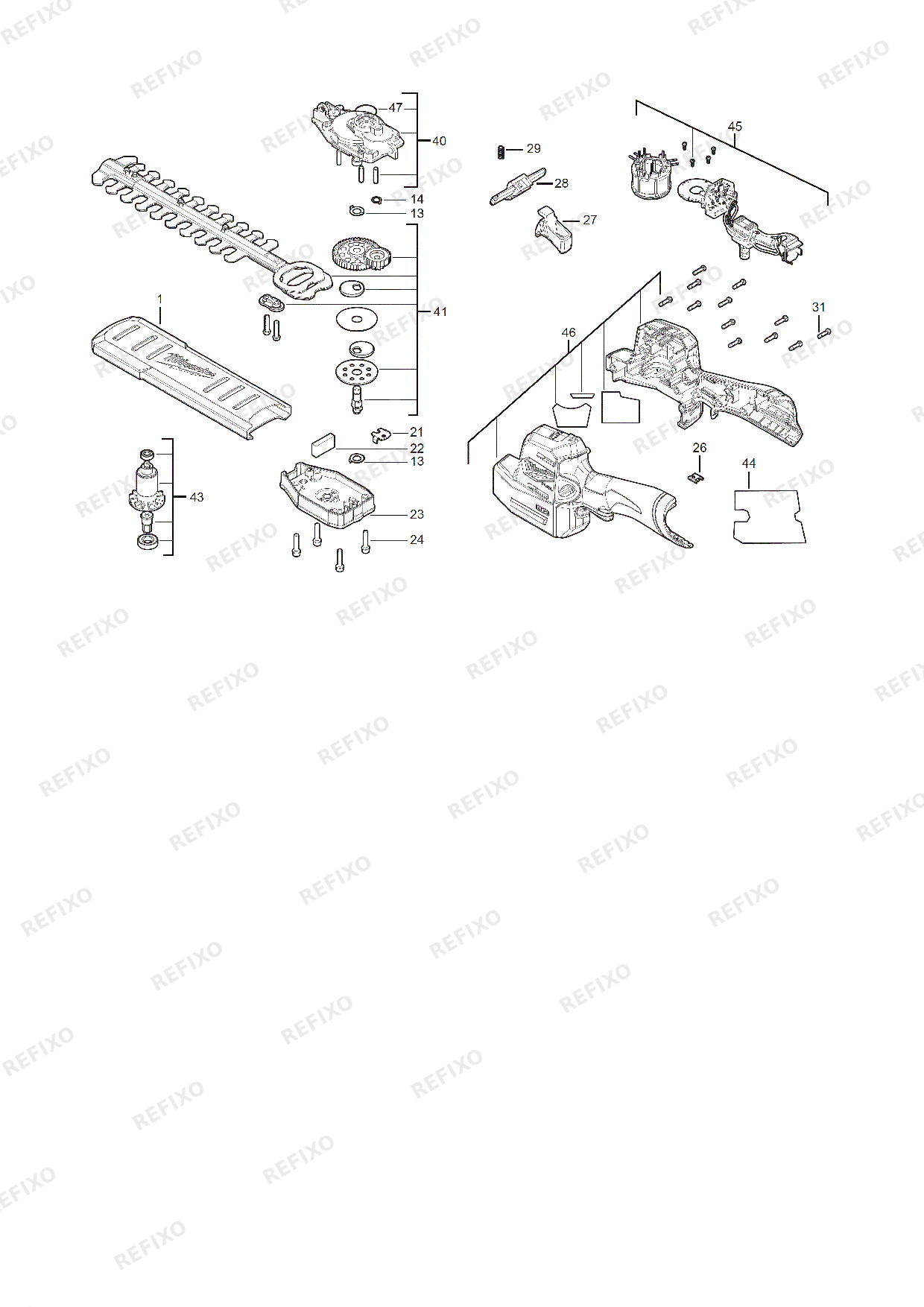 MILWAUKEE M12FHT20 0 4933479675 4000491266 — схема запчастей