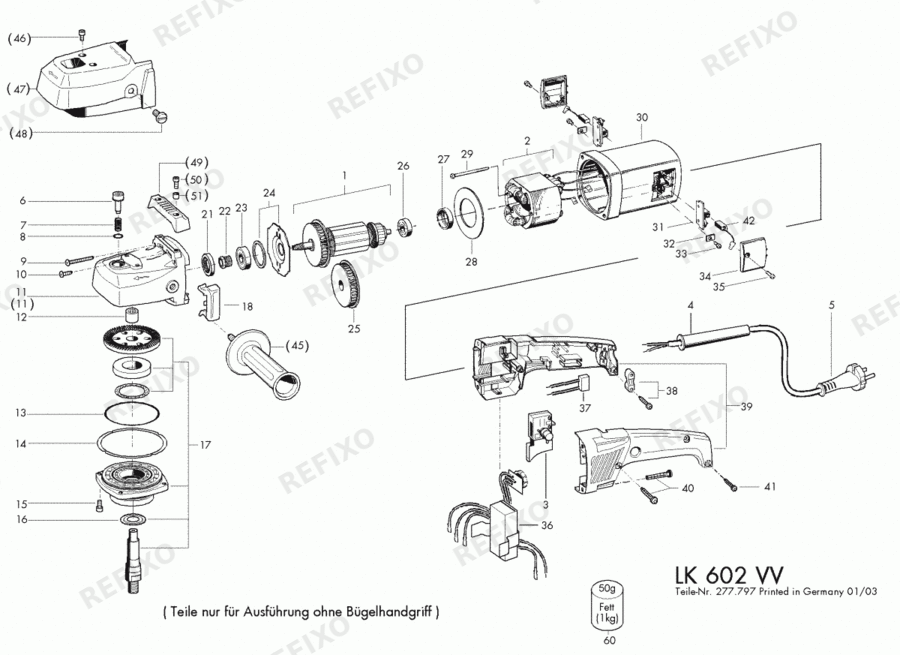 Flex LK 602 VV 230CEE MG 277754 — схема запчастей