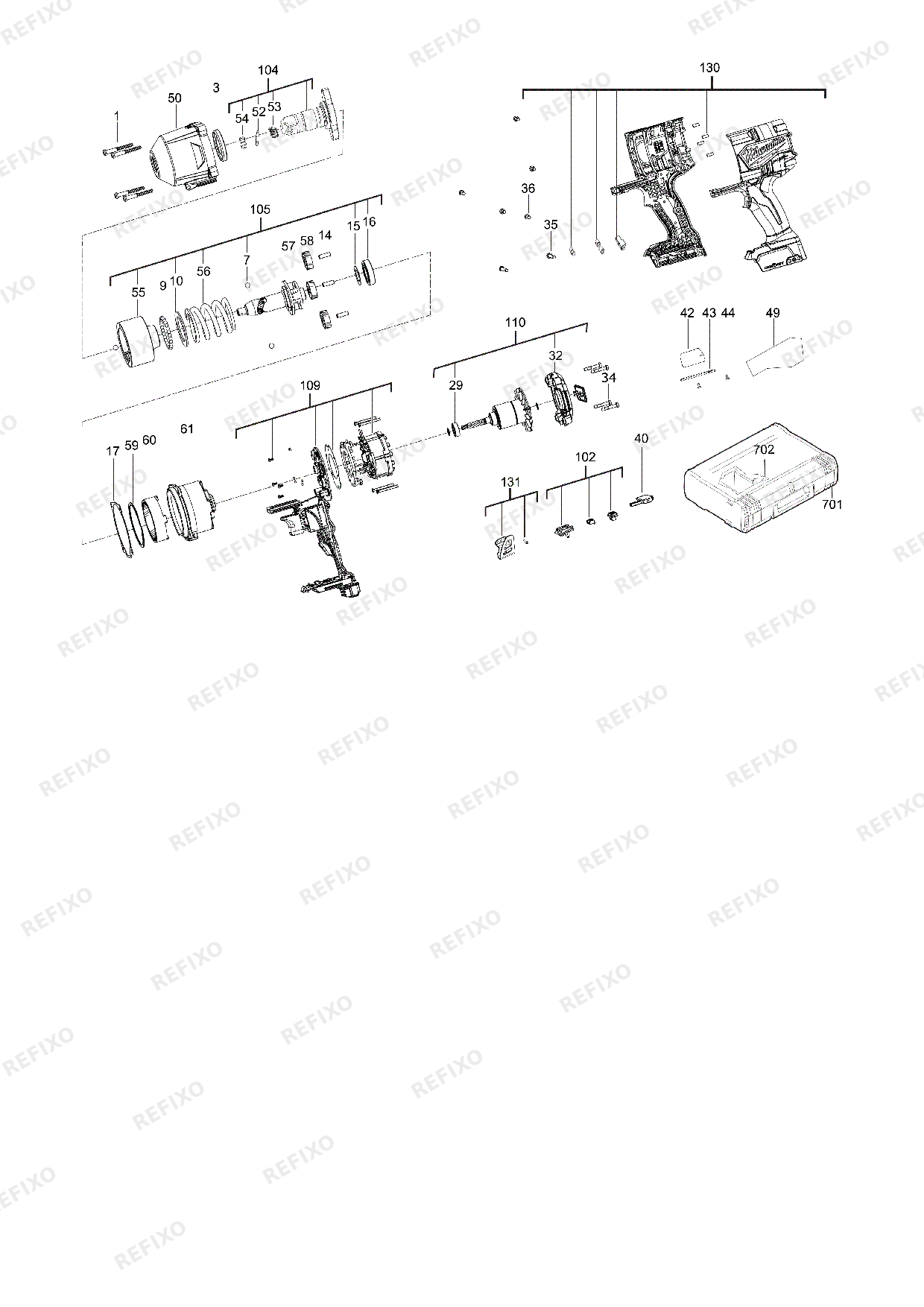 MILWAUKEE M18ONEFHIWP12 502X IN2 4933459725 4000481663 — схема запчастей