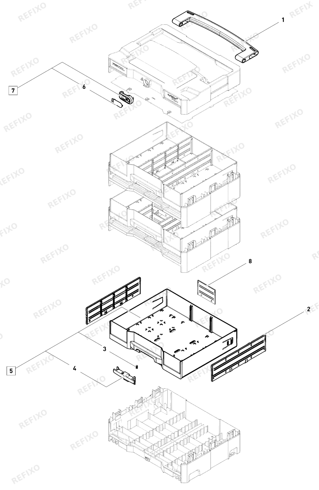 Festool SYS 4 TL-SORT3 10017101 — схема запчастей