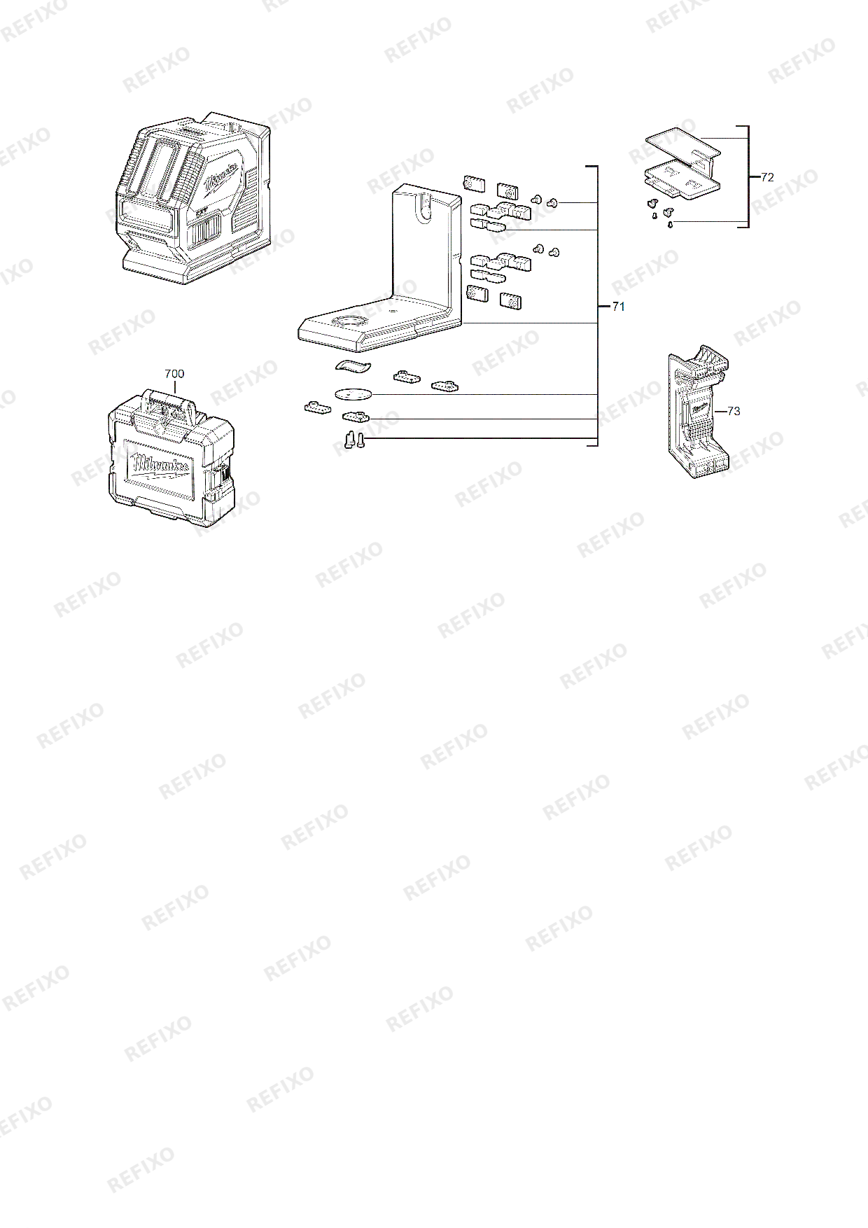 MILWAUKEE CLL C 4933478753 4000491400 — схема запчастей