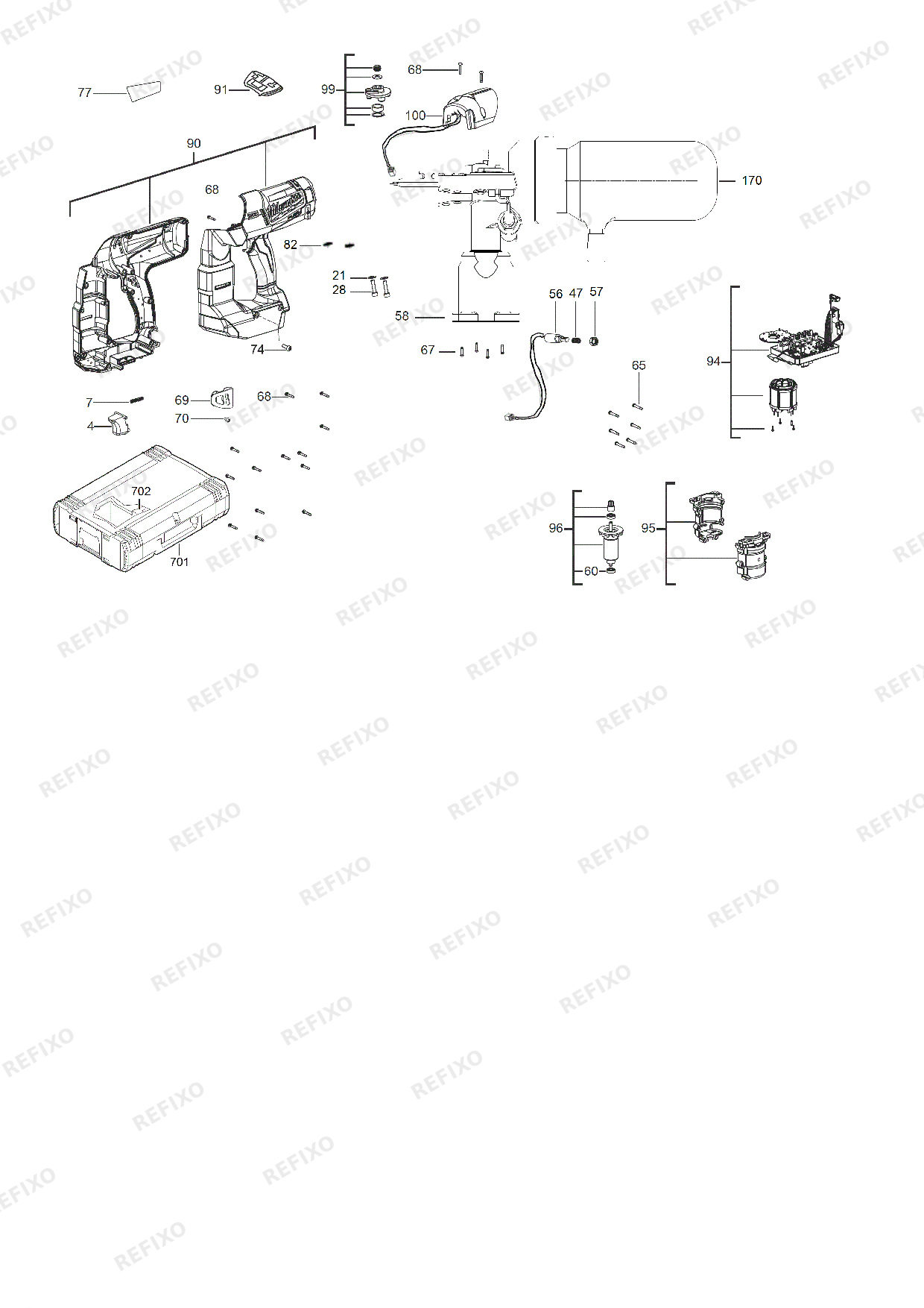 MILWAUKEE M18CN16GA 0 4933451569 4000456794 — схема запчастей