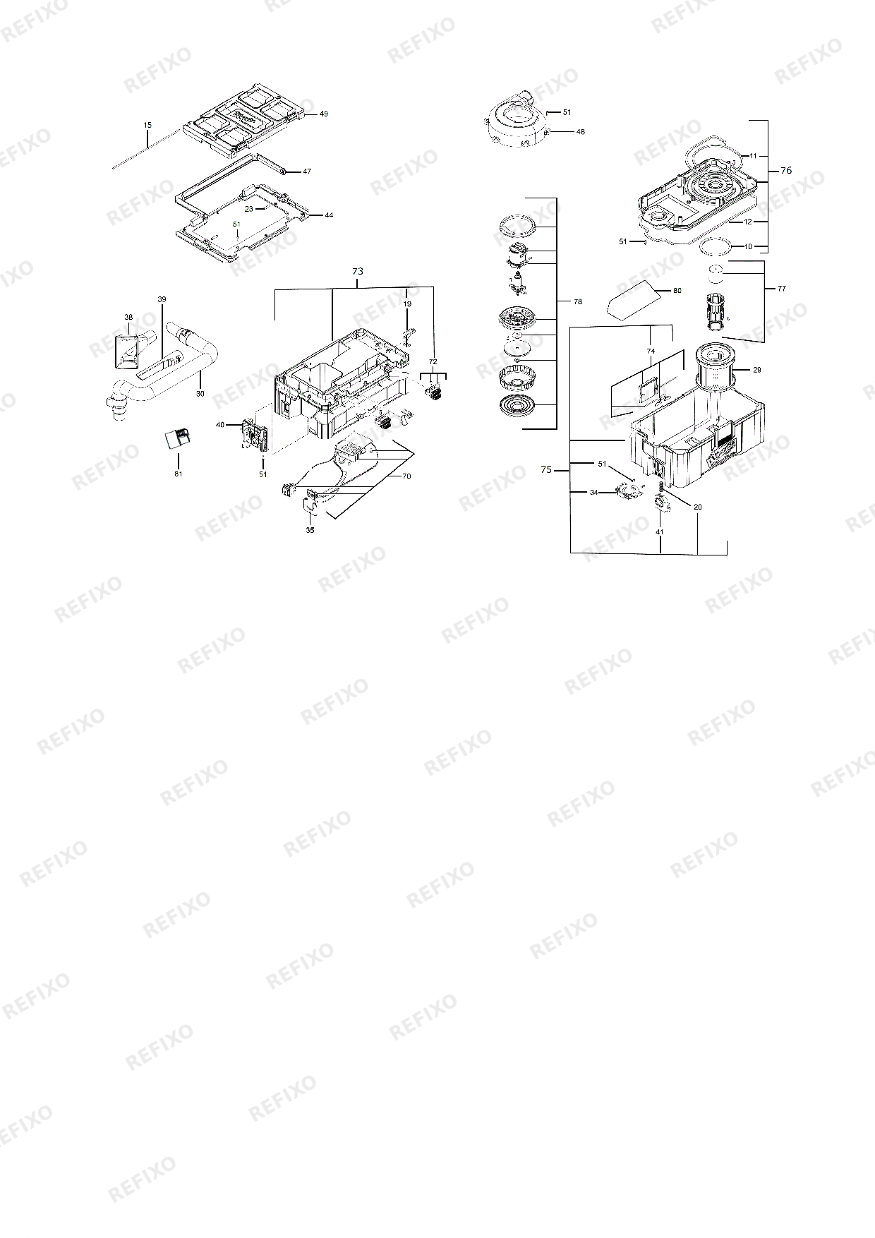 MILWAUKEE M18FPOVCL 0 4933478187 4000477803 — схема запчастей