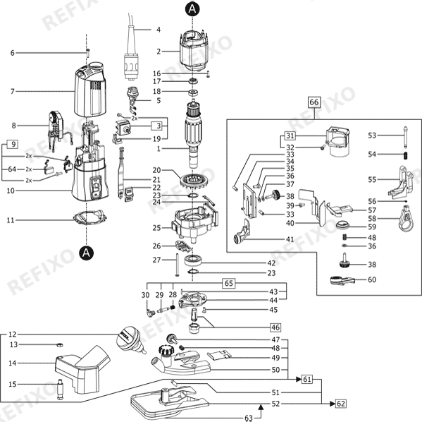 Festool OFK 700 EQ-Plus - Kantenfräse 574359 — схема запчастей