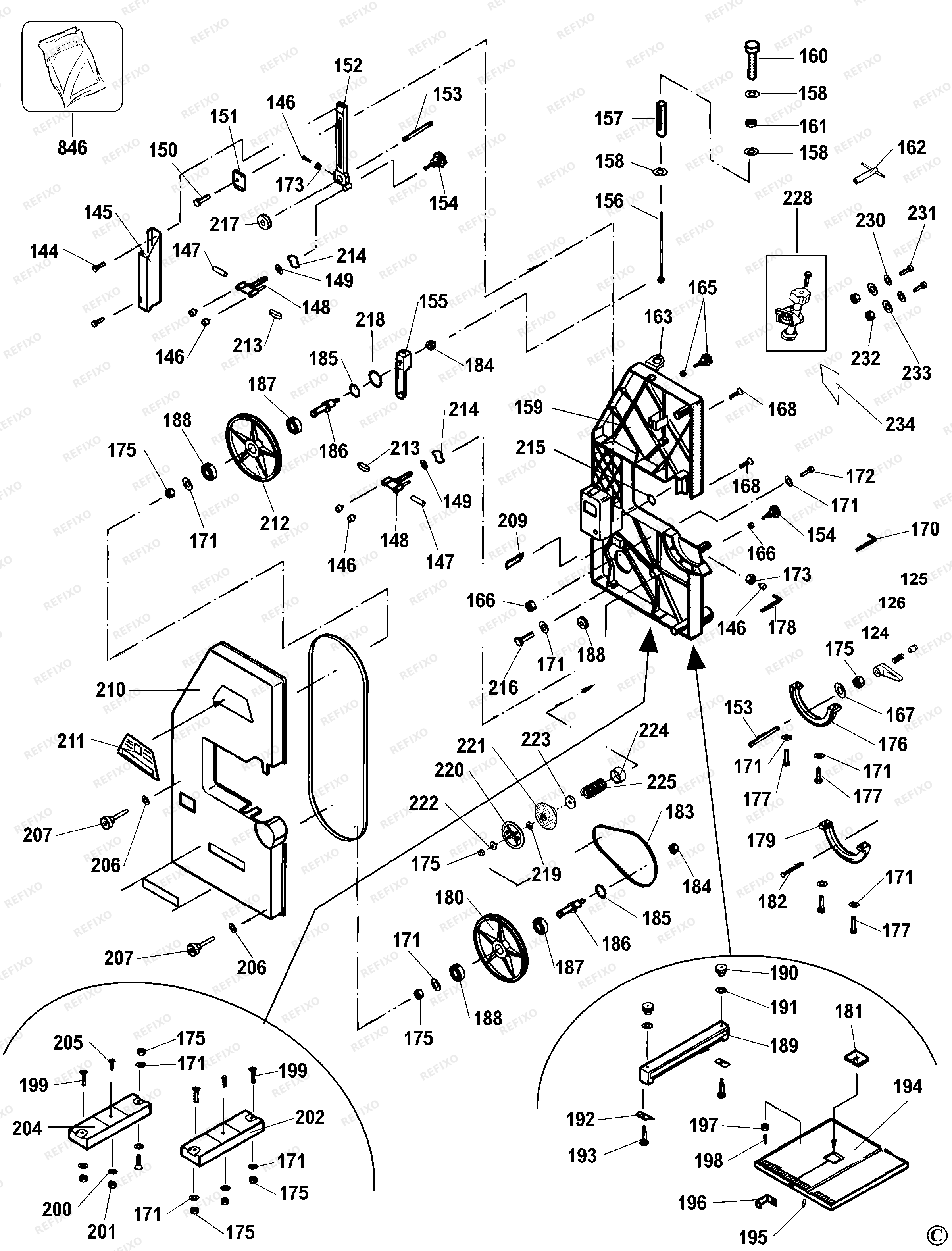 DeWalt ????????? ???? DW739 — схема запчастей