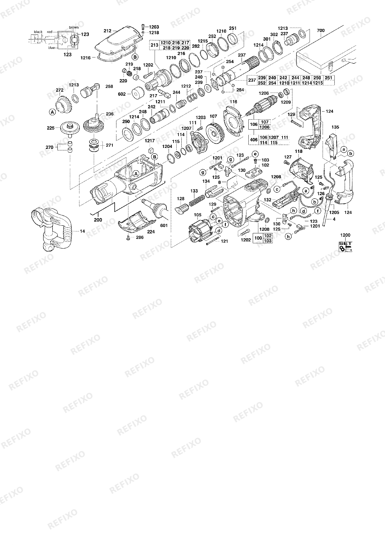 MILWAUKEE K900K 4933375650 4000375651 — схема запчастей