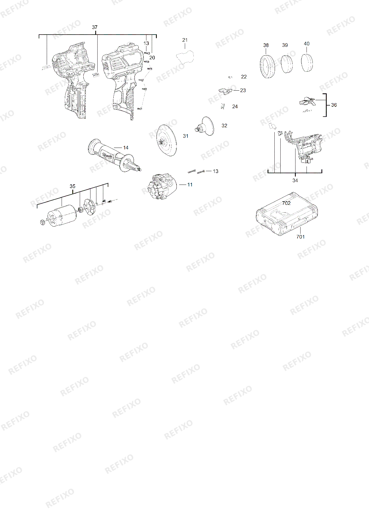 MILWAUKEE M12BPS 0 4933447791 4000447793 — схема запчастей