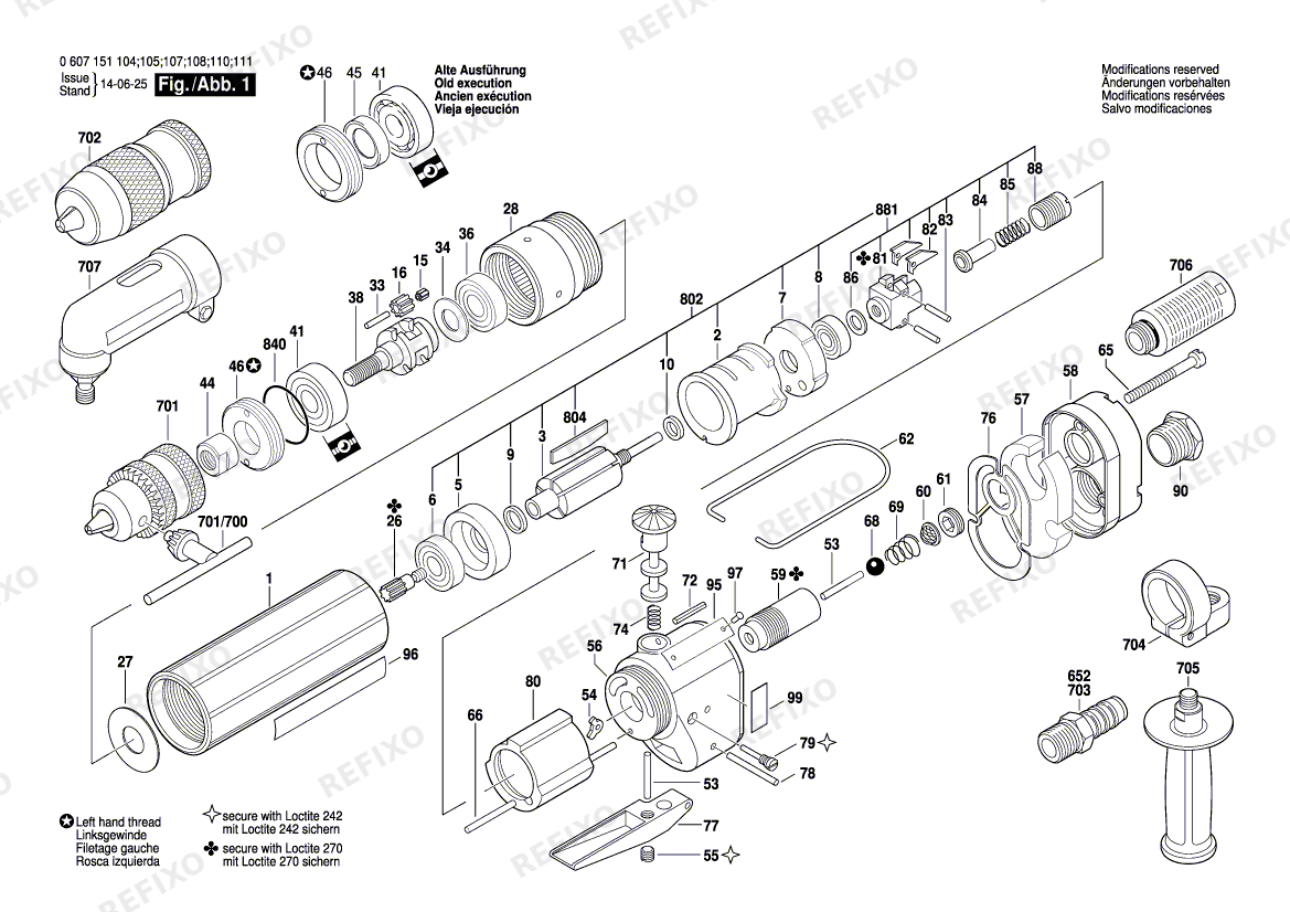 Bosch Pw- дрель -Ind 370 WATT-SERIE (0 607 151 104) — схема запчастей
