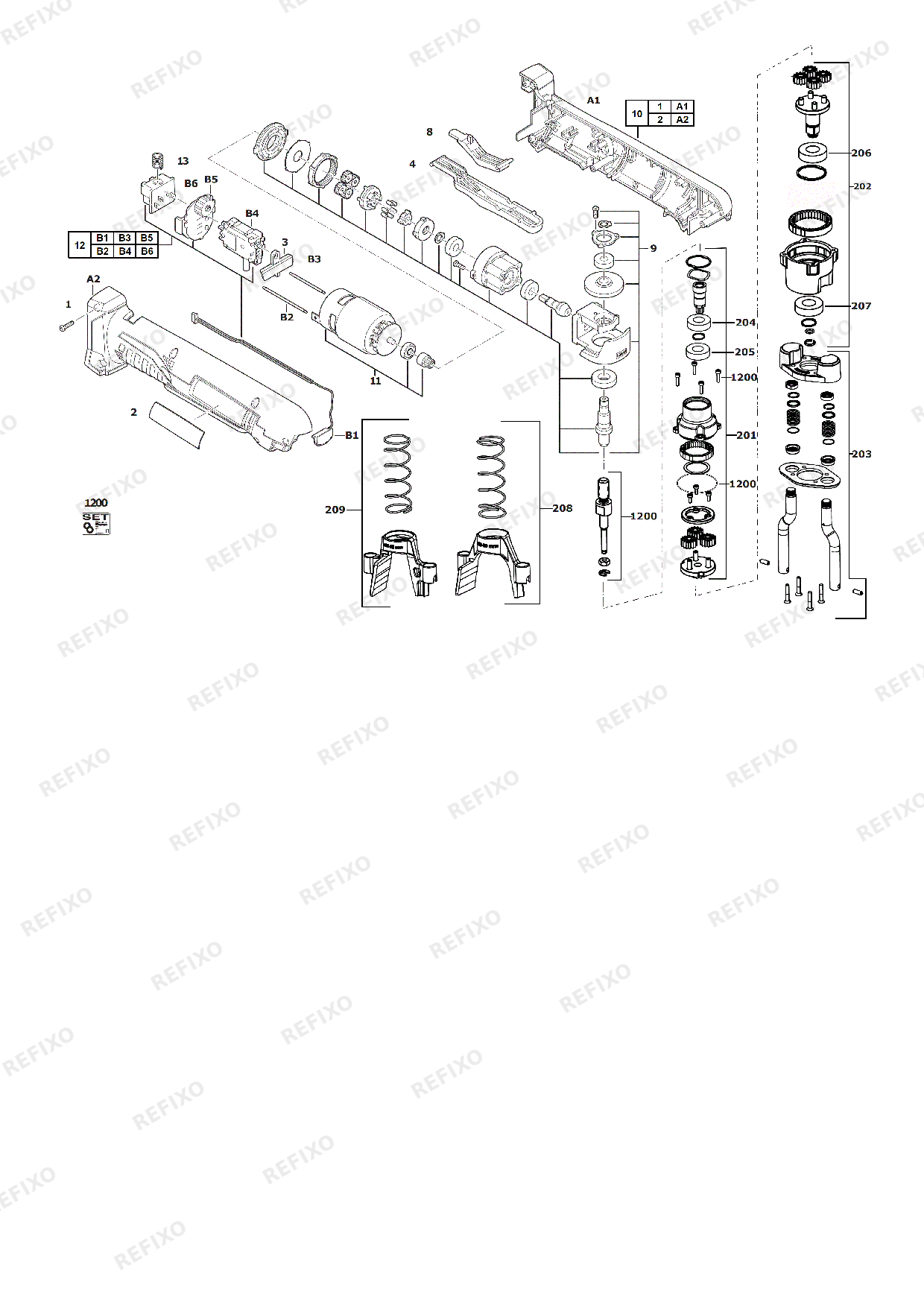 MILWAUKEE M18BSBT 0X 4933493288 4000487290 — схема запчастей