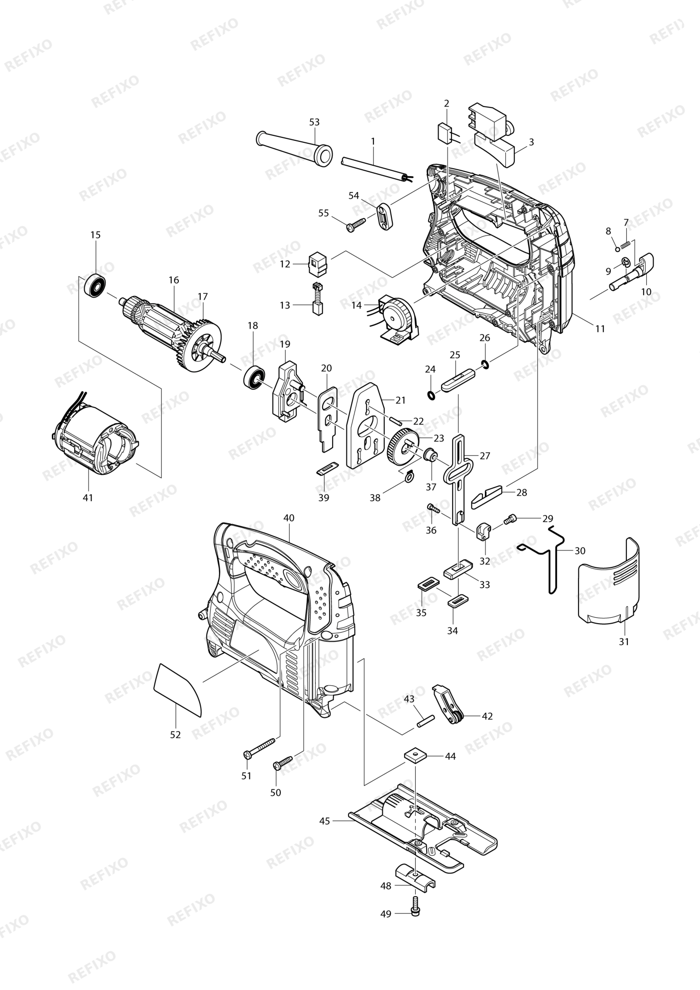 MAKITA 4328 — схема запчастей