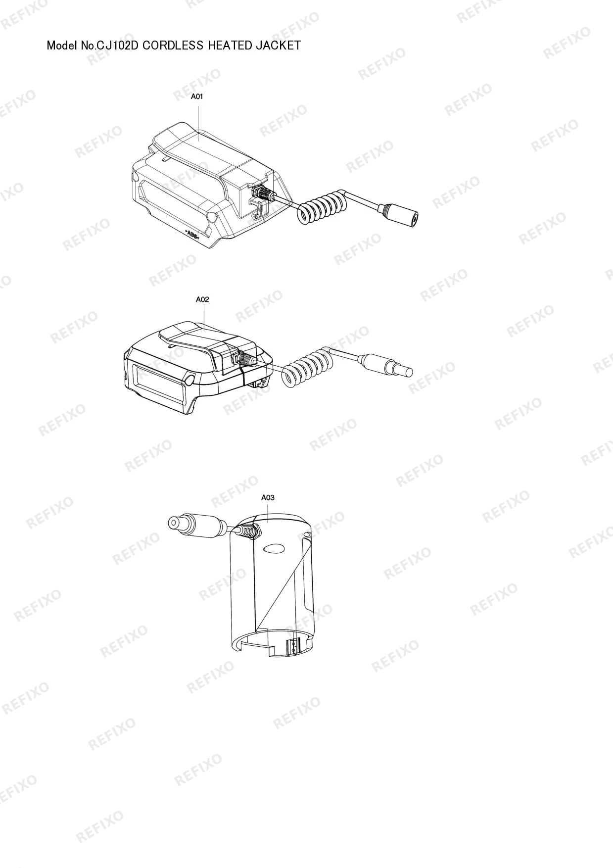 MAKITA CJ102D — схема запчастей