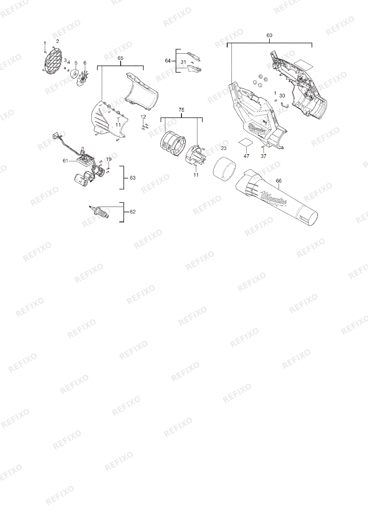 MILWAUKEE M18FBLG3 0 4933493301 4000503322 — схема запчастей
