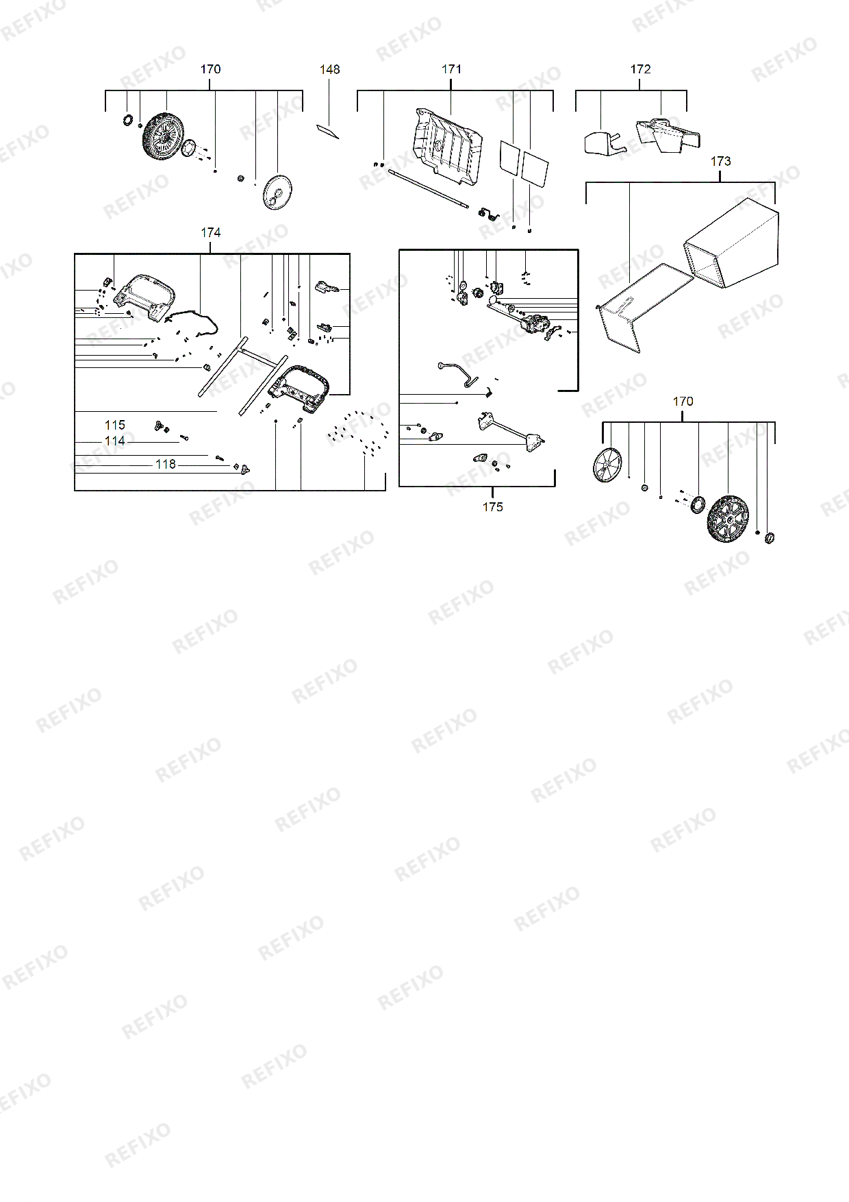 MILWAUKEE M18F2LM53 0 4933479584 4000491303 — схема запчастей