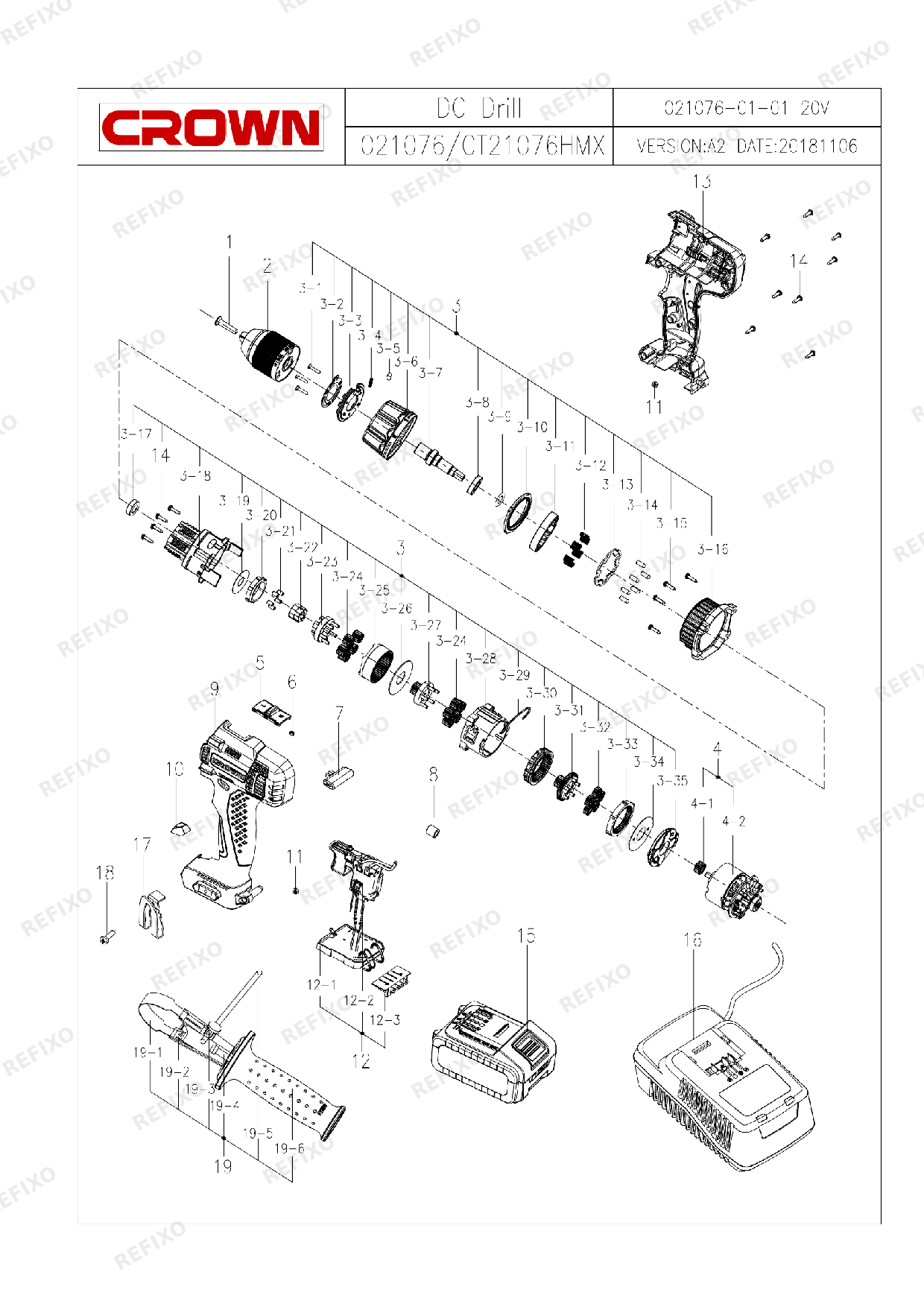 CROWN CT21076HMX 2 (4) — схема запчастей