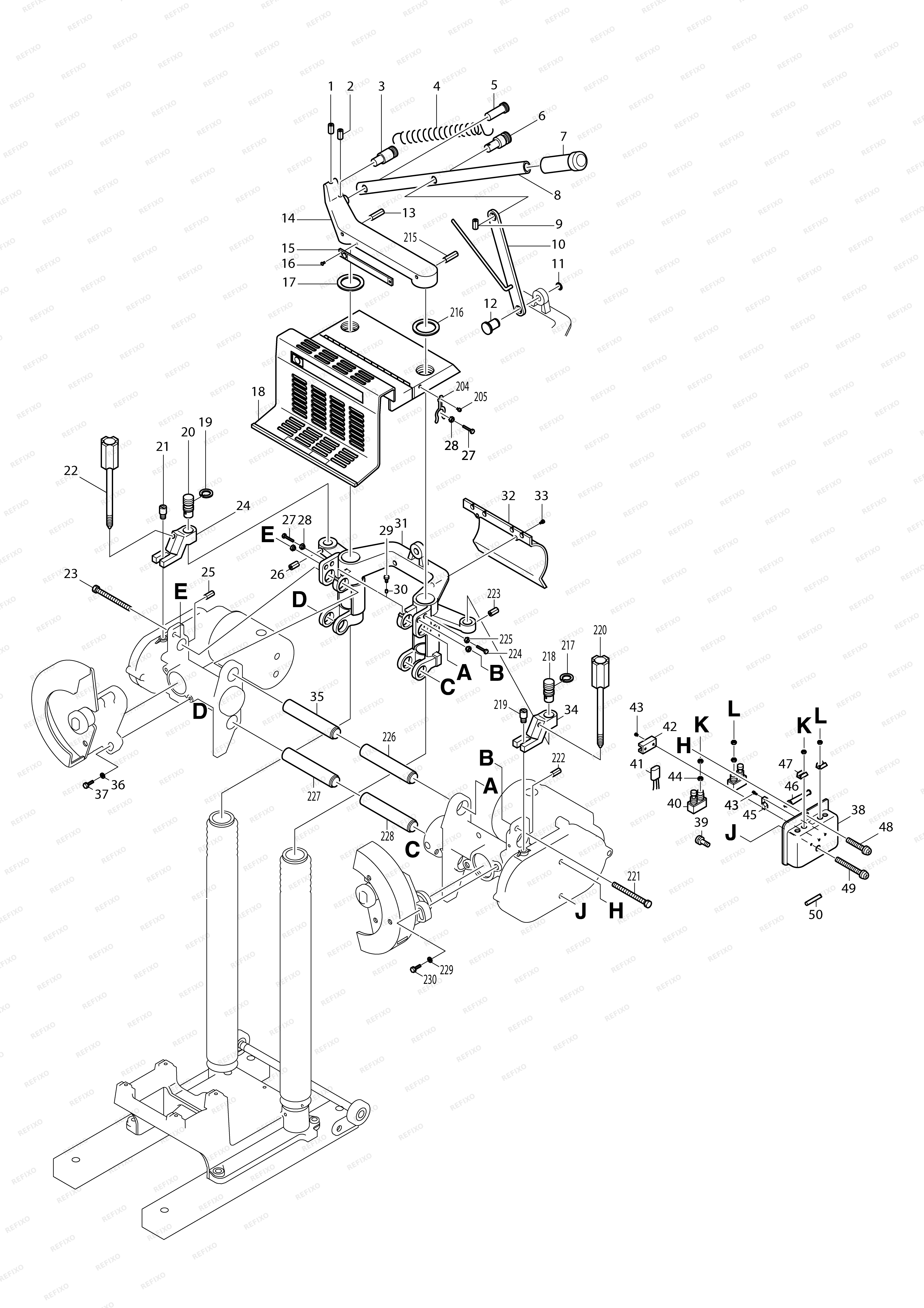 MAKITA 5500S — схема запчастей