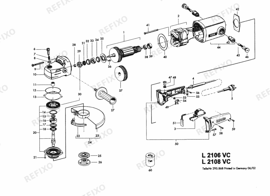 Flex L 2108 VC 230CEE 259179 — схема запчастей