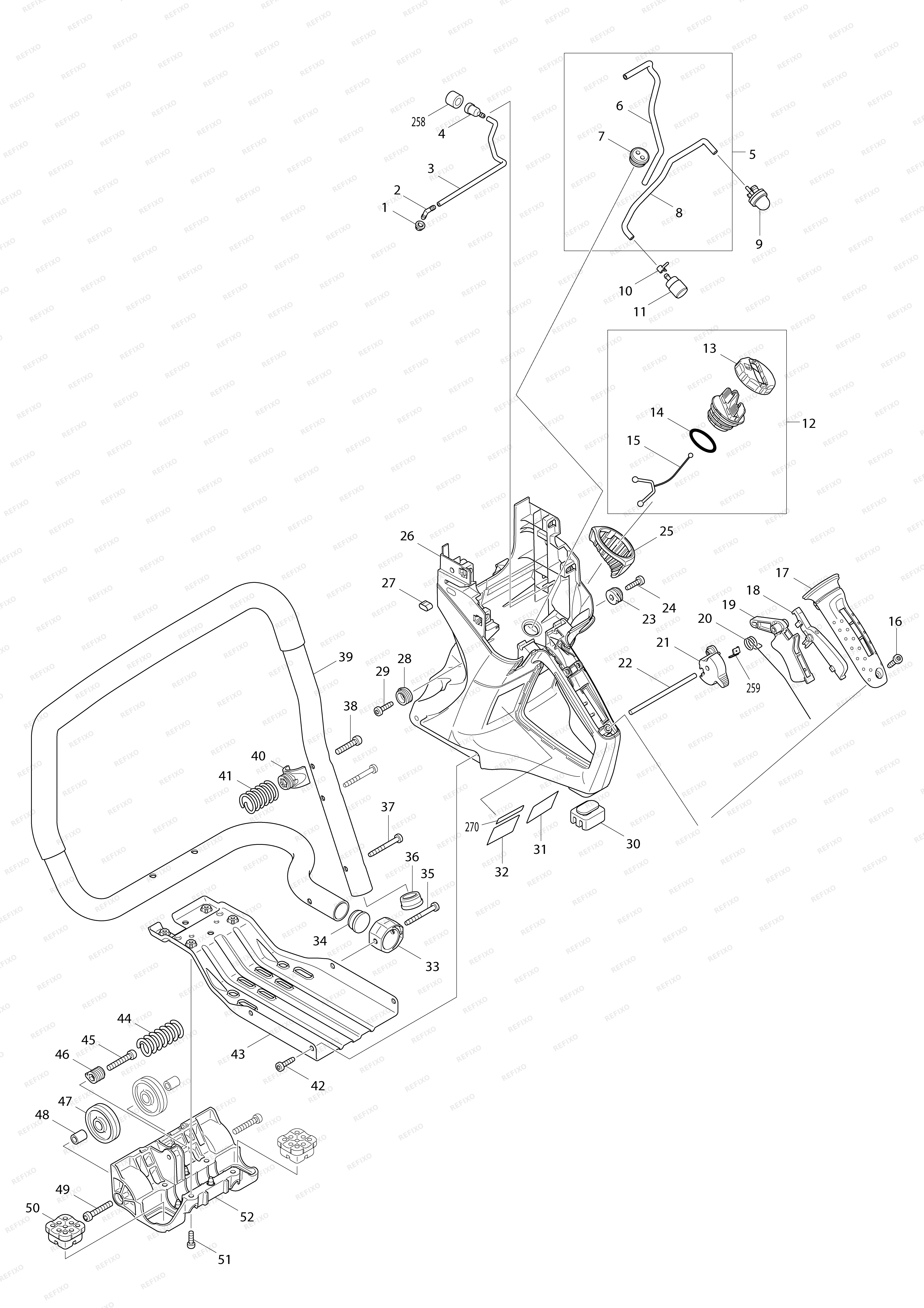 MAKITA EK7651H — схема запчастей