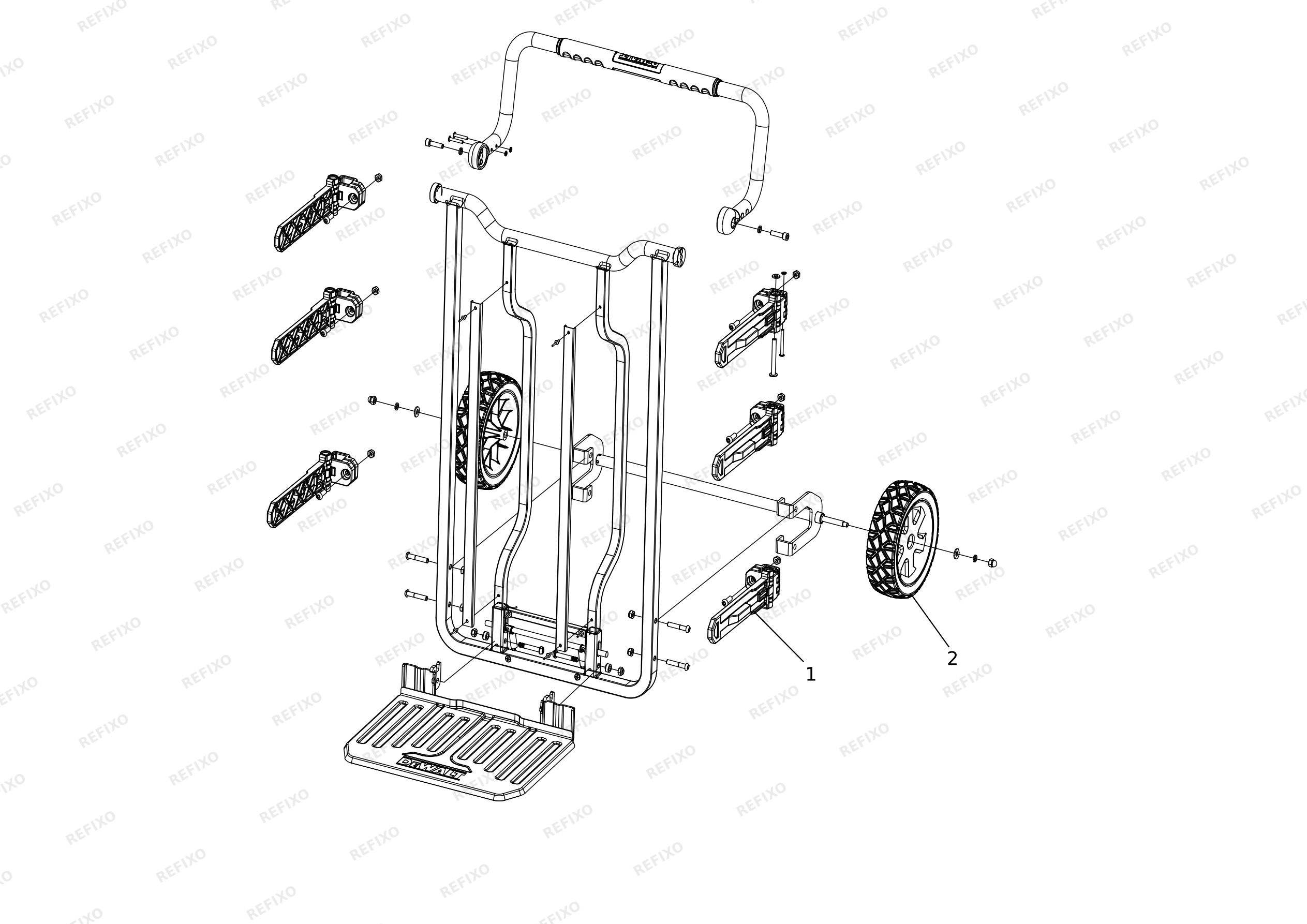 DeWalt ТЕЛЕЖКА 1-70-324 — схема запчастей
