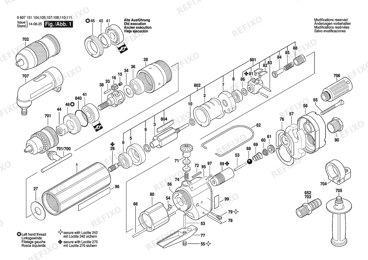 Bosch Pw- дрель -Ind 370 WATT-SERIE (0 607 151 105) — схема запчастей