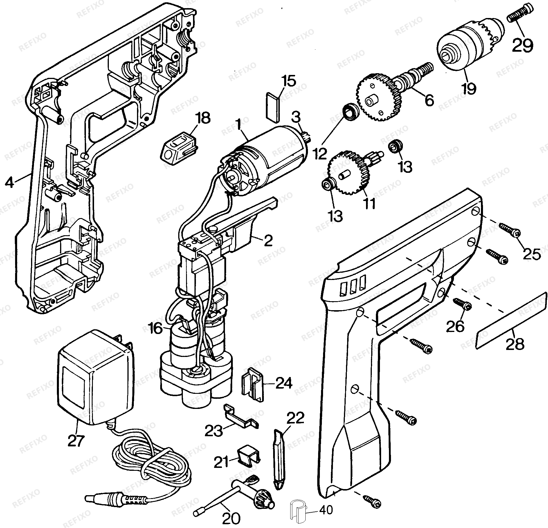 Black&Decker CDLS. DRILL (SCANDANAVI) 9013-22 — схема запчастей