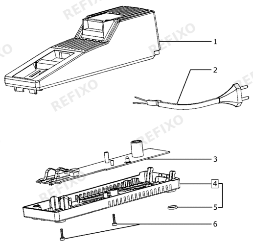 Festool ECU 45 - зарядное устройство 489734 — схема запчастей