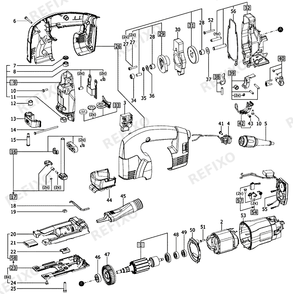 Festool PSB 300 EQ-Plus - Pendelstichsäge 561453 — схема запчастей
