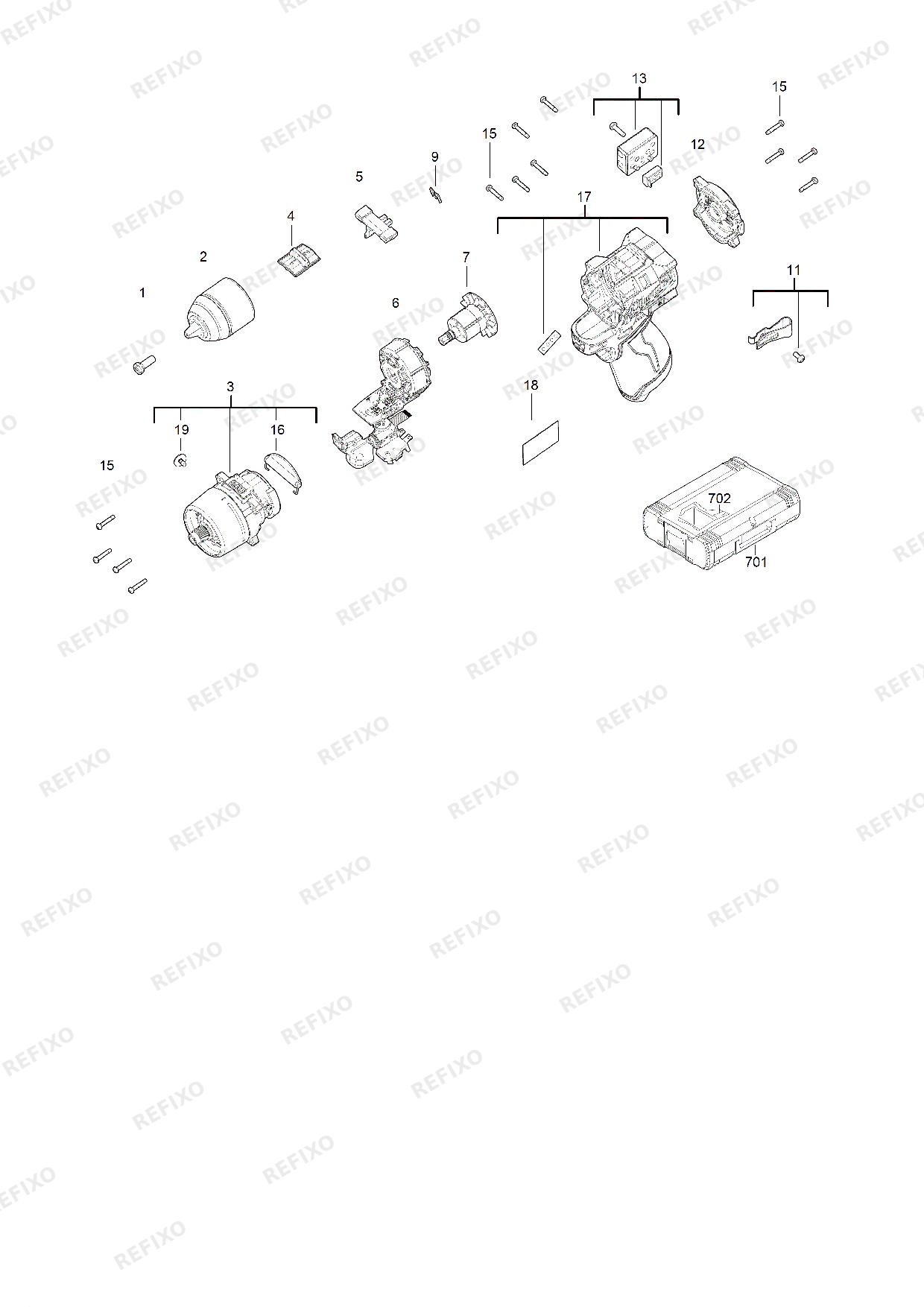 MILWAUKEE M12FDD2 0 4933479872 4000481324 — схема запчастей