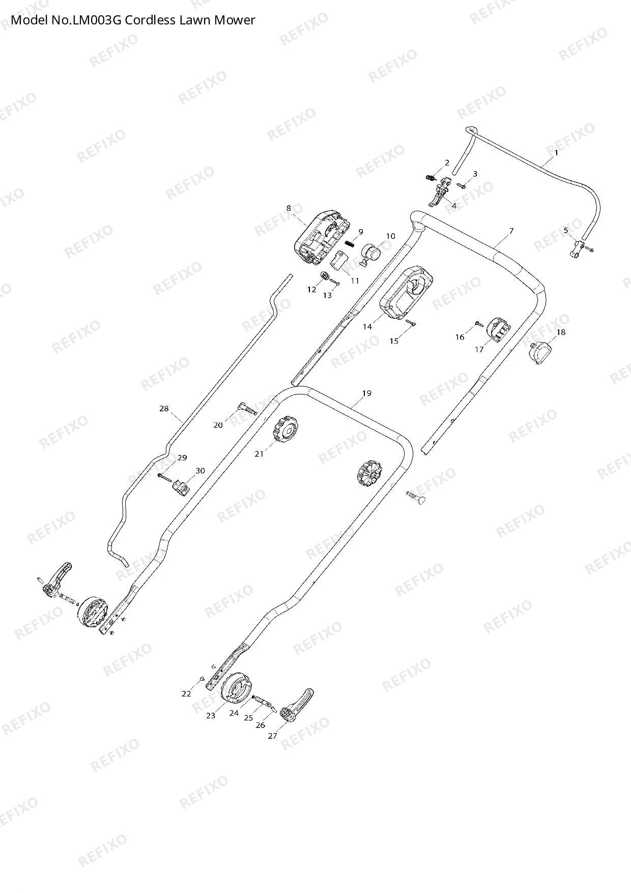 MAKITA LM003G — схема запчастей