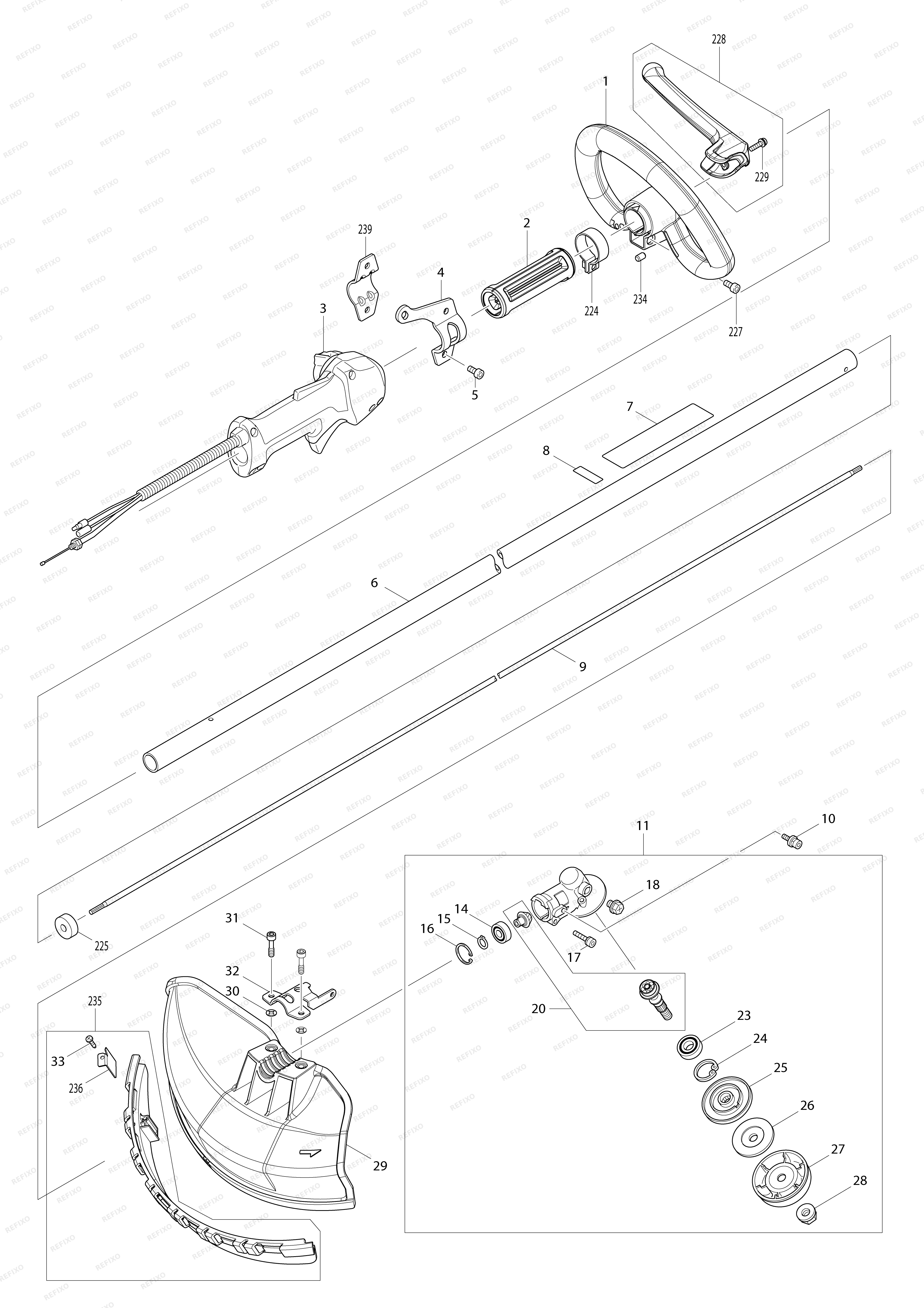 MAKITA EM2653LH — схема запчастей