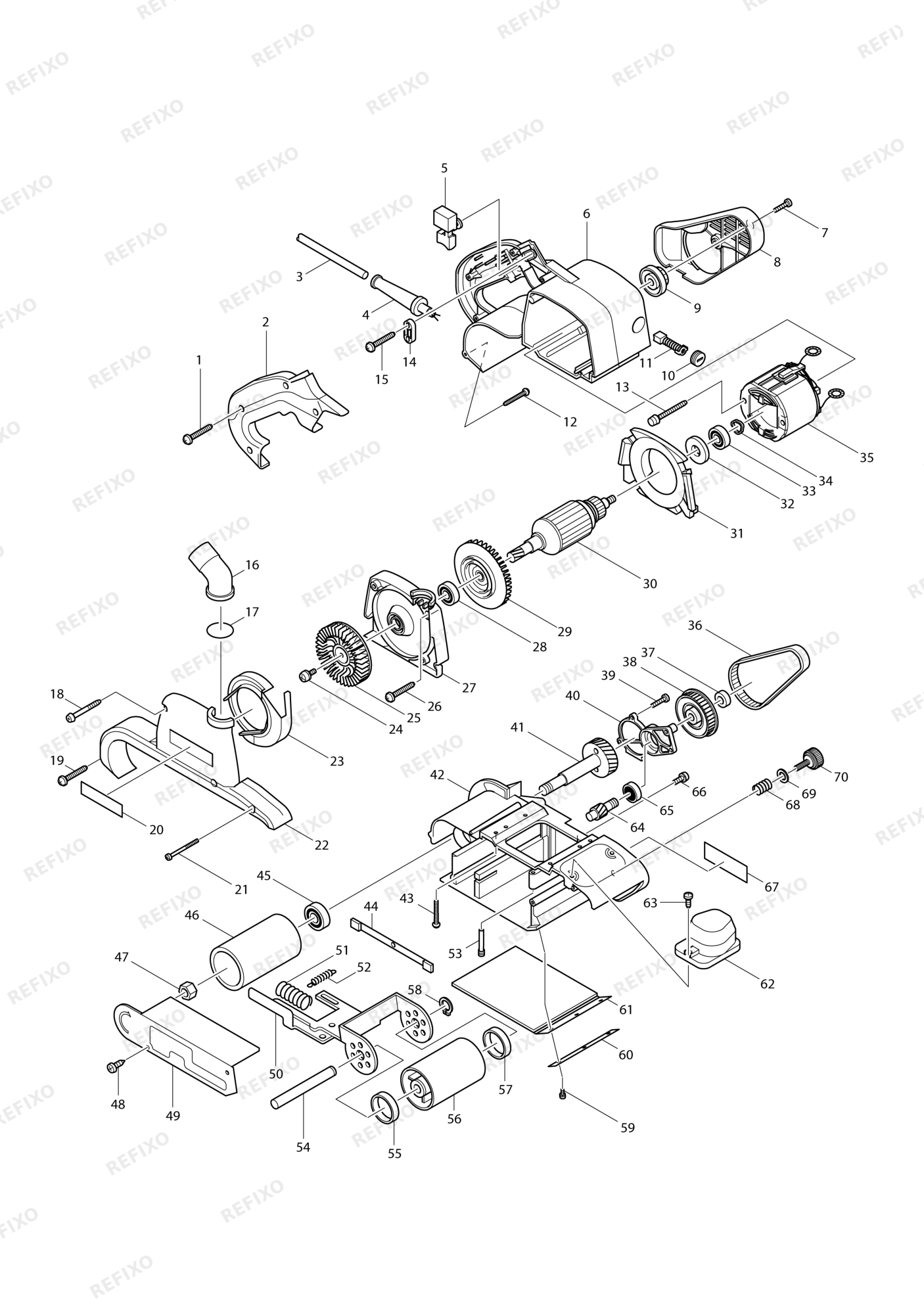 MAKITA 9403 — схема запчастей