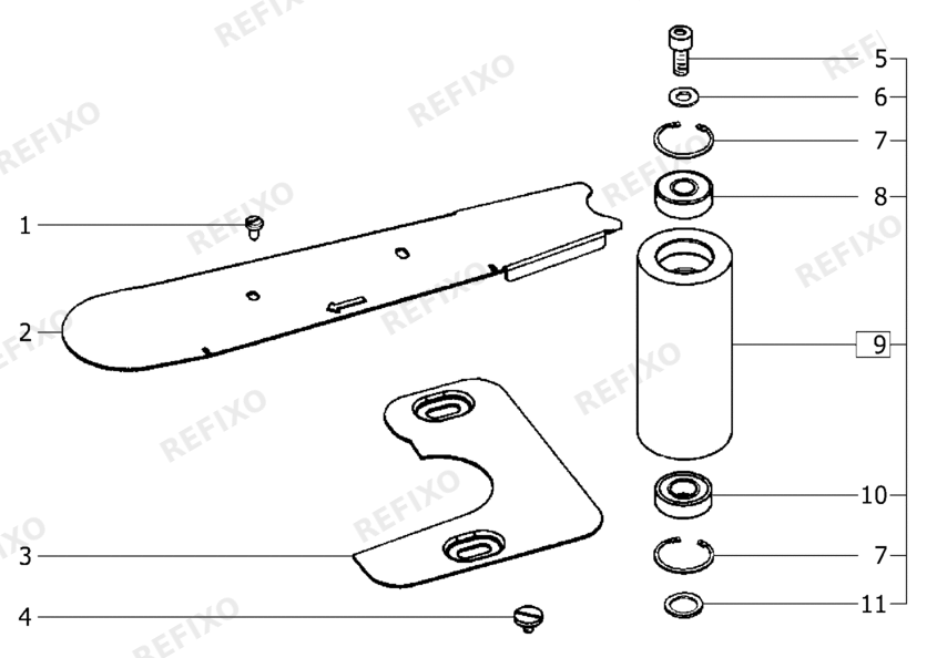Festool CW D55x120 - Schleifwalze 488032 — схема запчастей