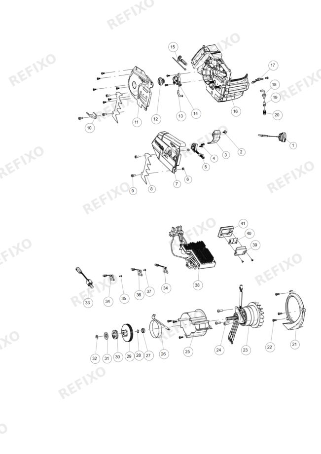 Greenworks 2009707-Exploded view Дата производства до 01-03-2026 — схема запчастей